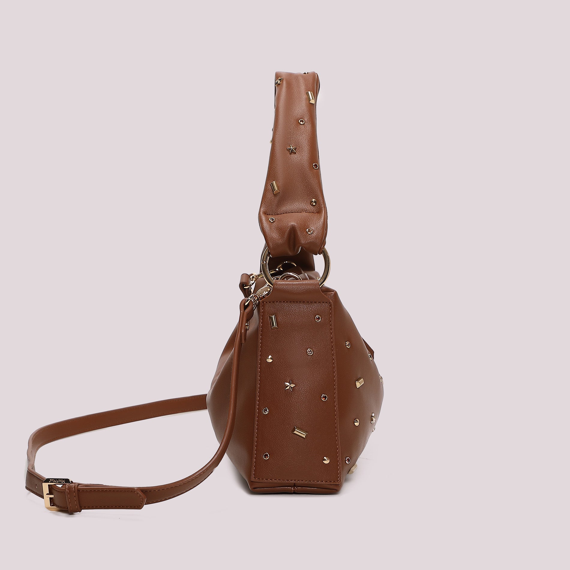 MIMI MUA FIRENZE-BORSA A BRACCIO CON APPLICAZIONI COLORATE
