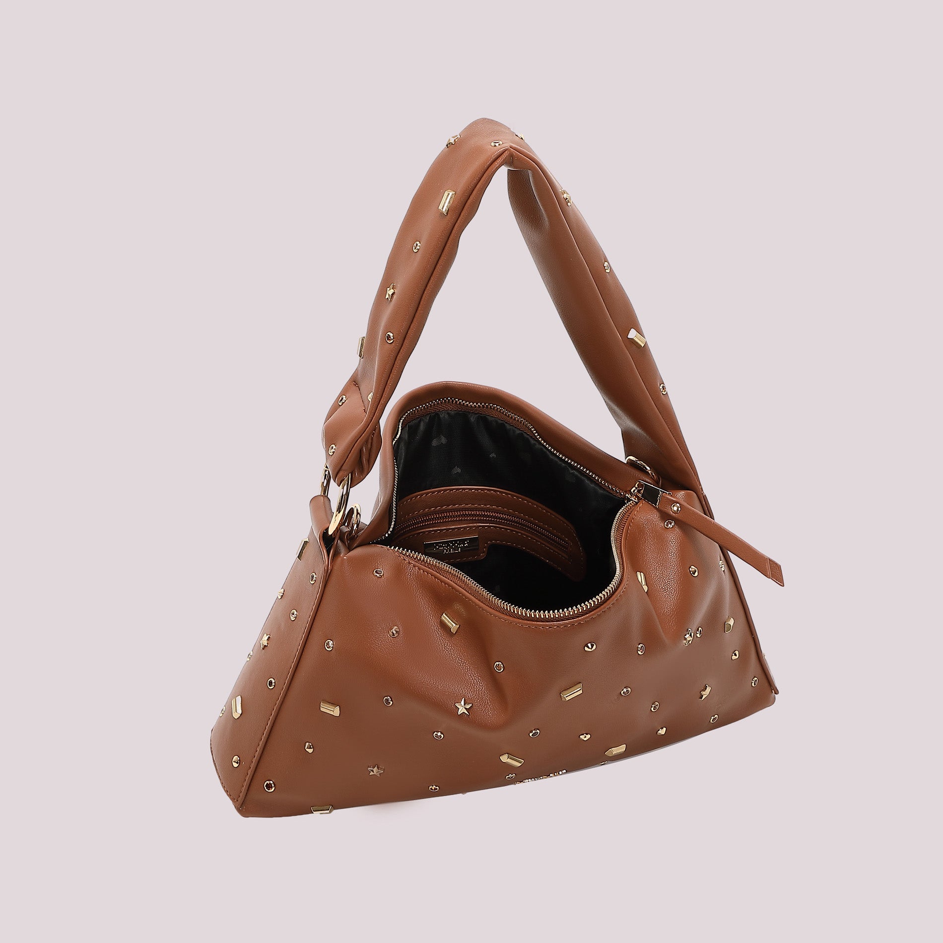 MIMI MUA FIRENZE-BORSA A BRACCIO CON APPLICAZIONI COLORATE