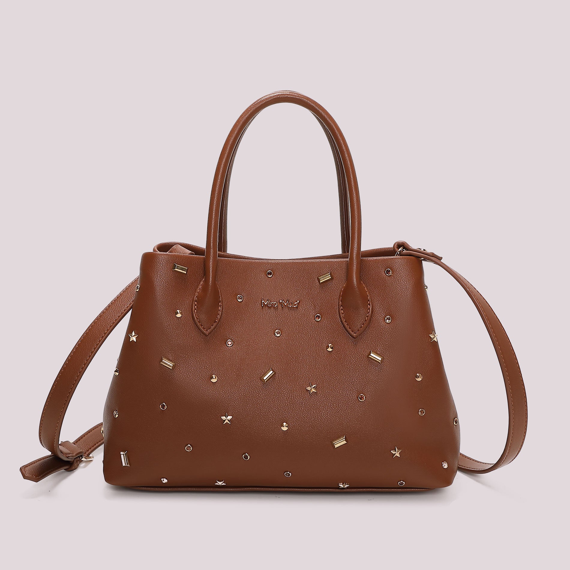 MIMI MUA FIRENZE-BORSA SHOPPING CON APPLICAZIONI COLORATE