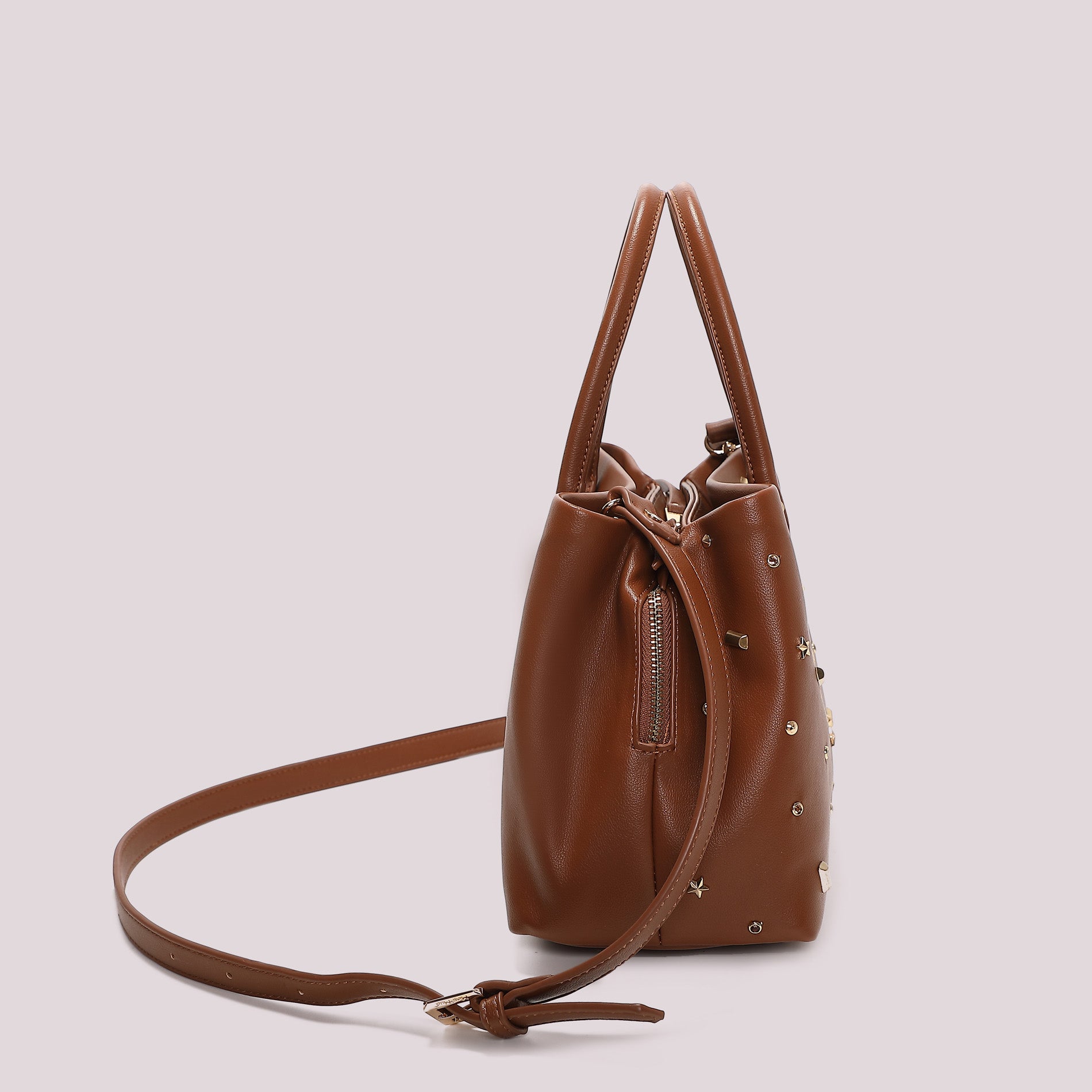 MIMI MUA FIRENZE-BORSA SHOPPING CON APPLICAZIONI COLORATE
