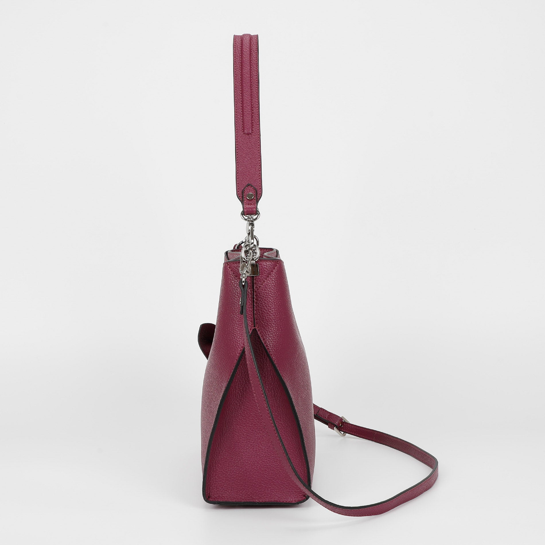 BORSA A SPALLA GRANDE CON BORDI NERI