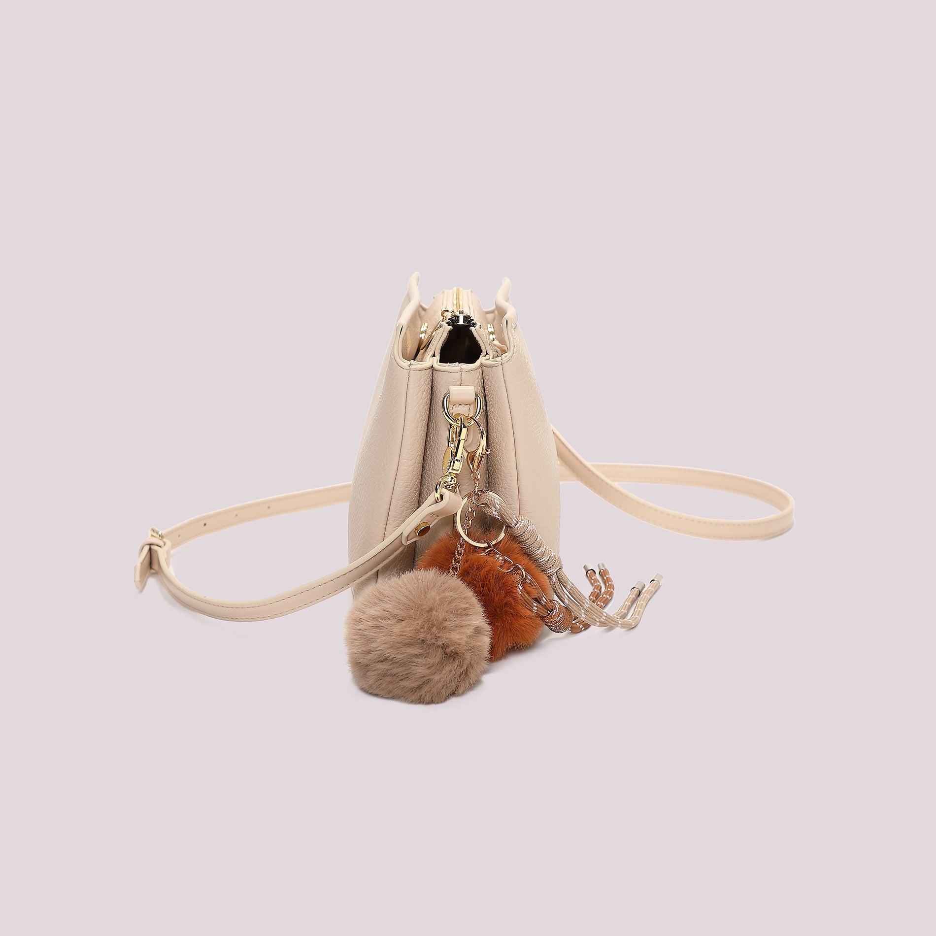 MIMI MUA FIRENZE-BORSA A TRACOLLA CON DETTAGLIO APPESO
