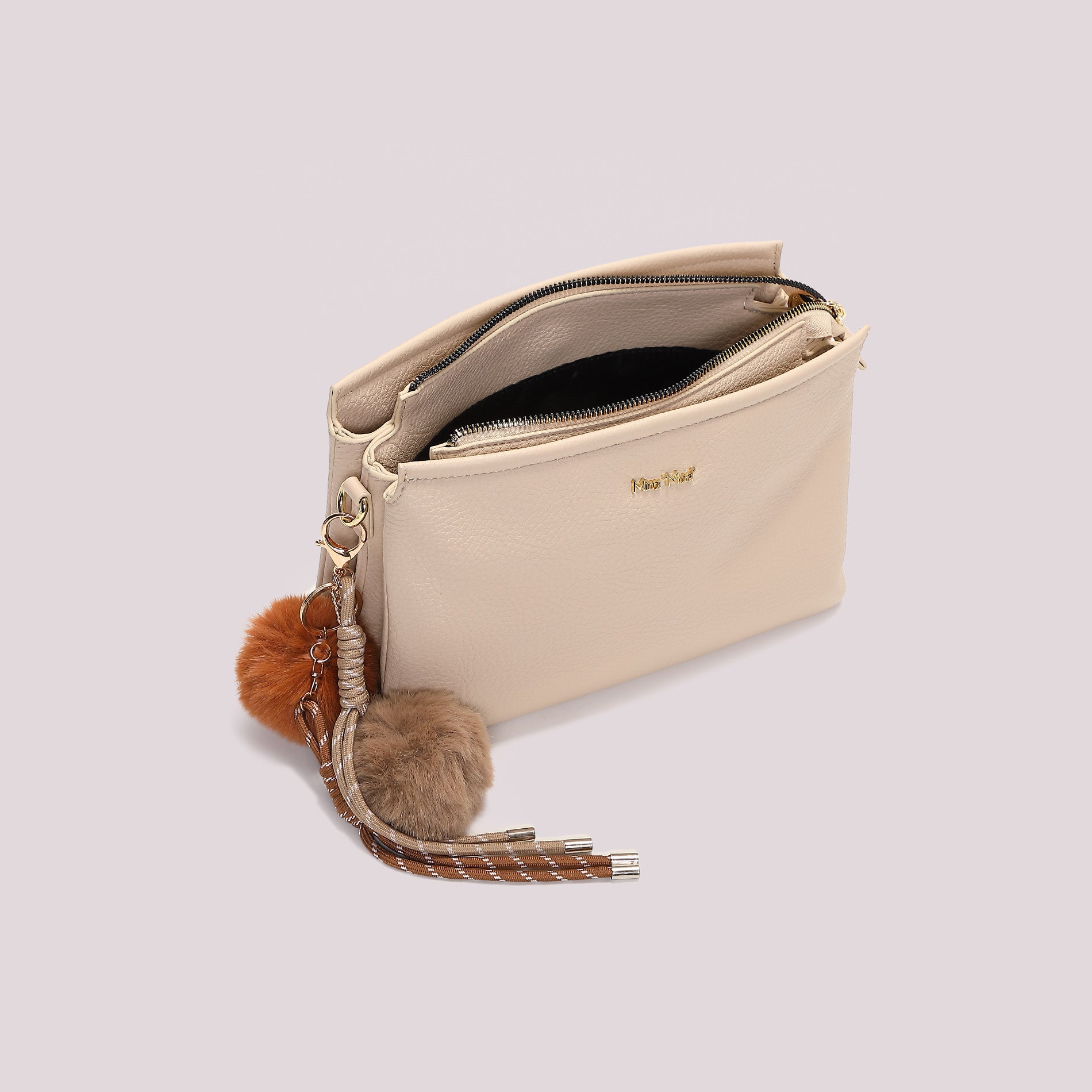 MIMI MUA FIRENZE-BORSA A TRACOLLA CON DETTAGLIO APPESO