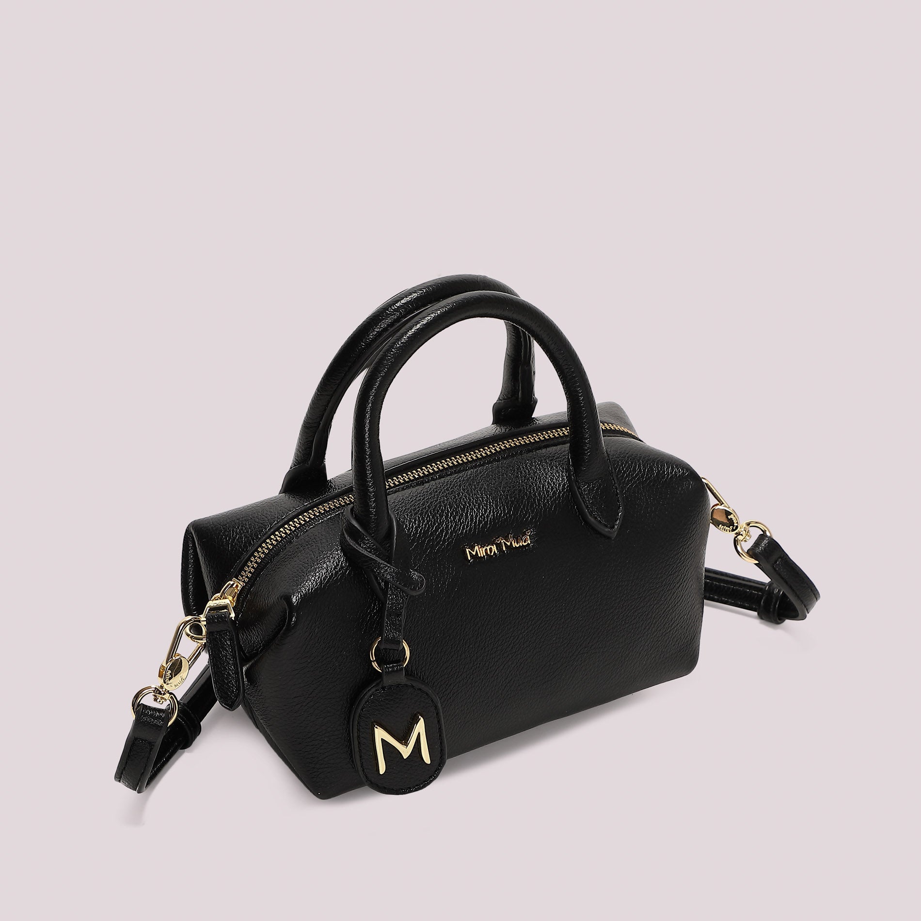MIMI MUA FIRENZE-BORSA A BAULETTO PICCOLA CON TARGETTA LOGATA