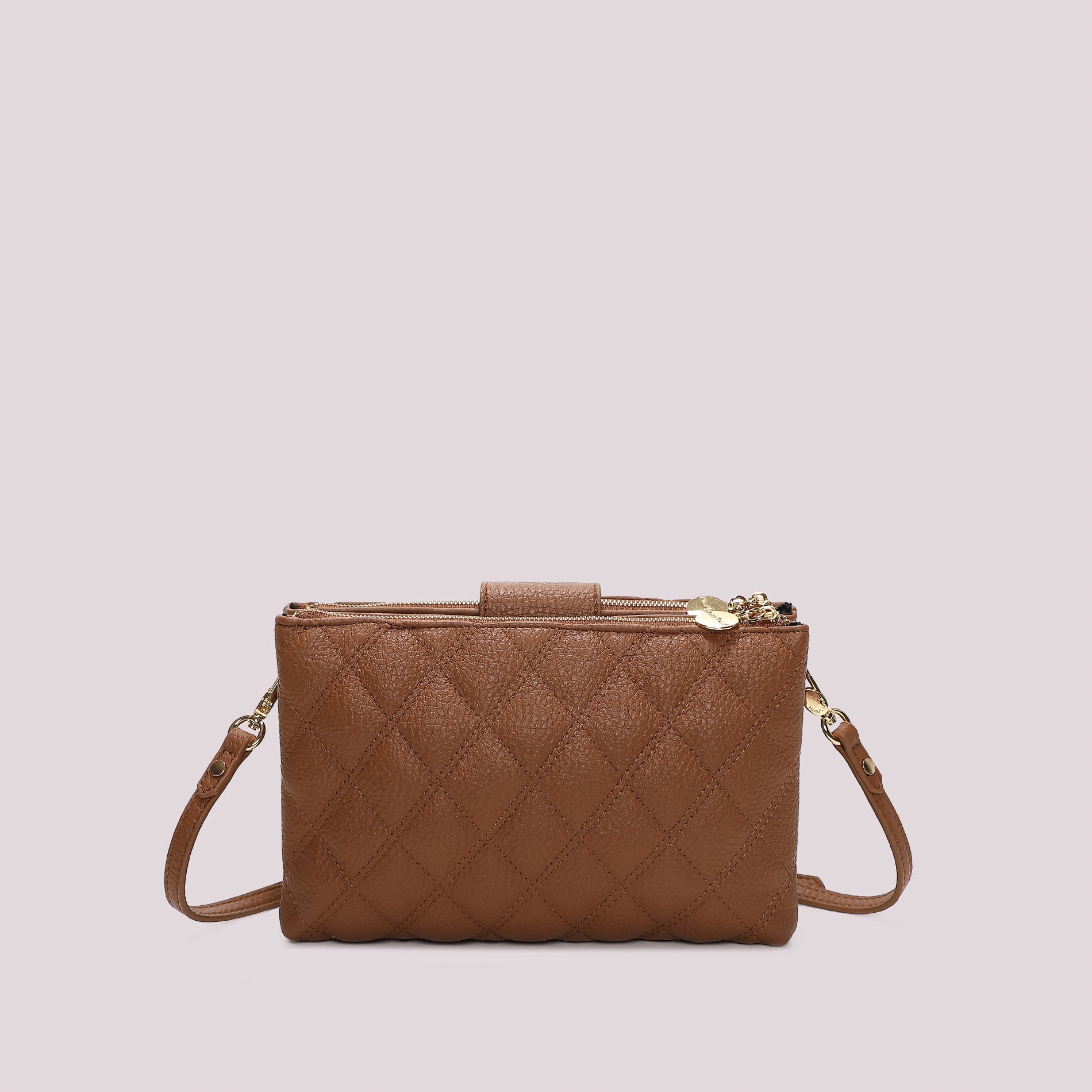 MIMI MUA FIRENZE-BORSA A TRACOLLA TRAPUNTATA CON BASE LISCIA