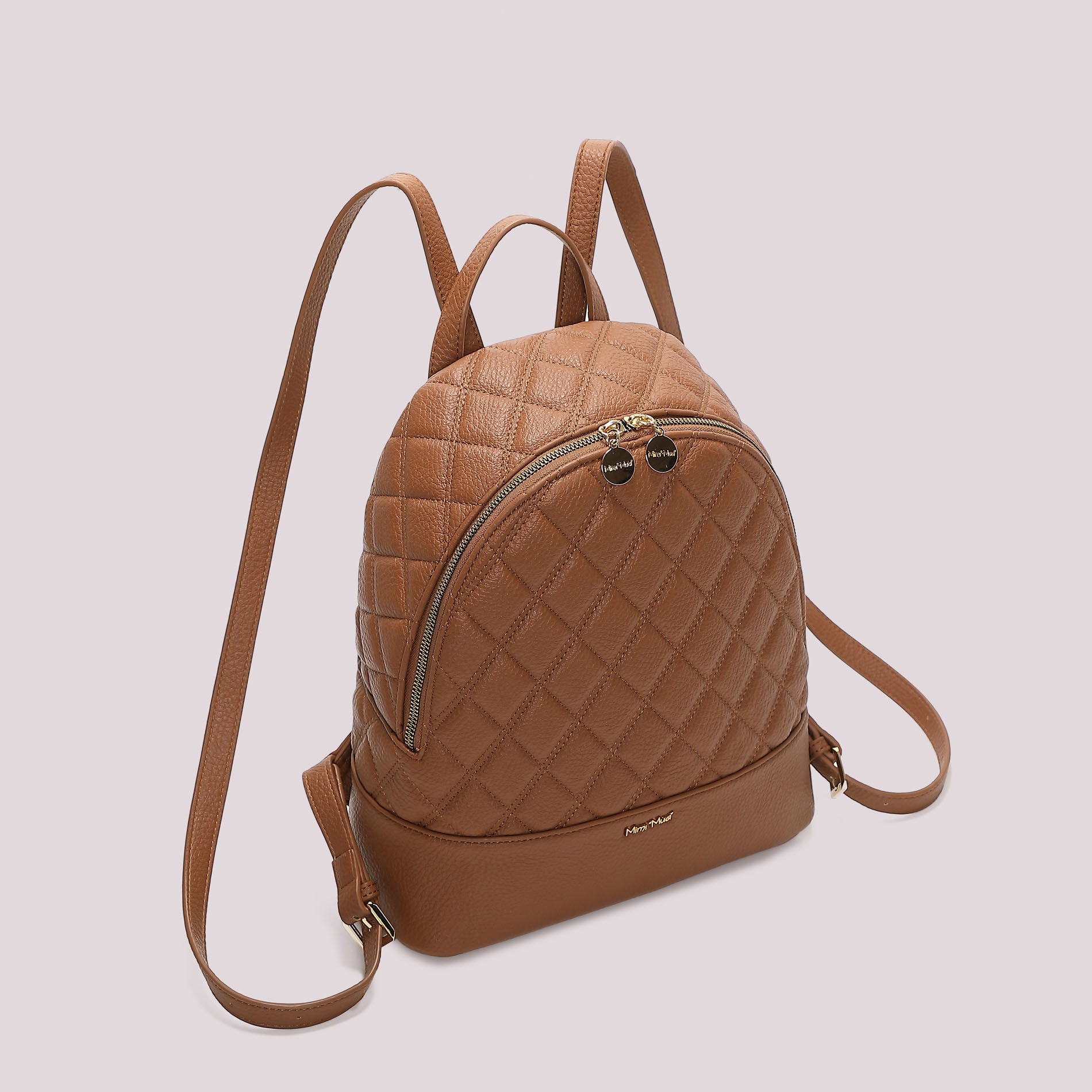 MIMI MUA FIRENZE-ZAINO TRAPUNTATO CON BASE LISCIA