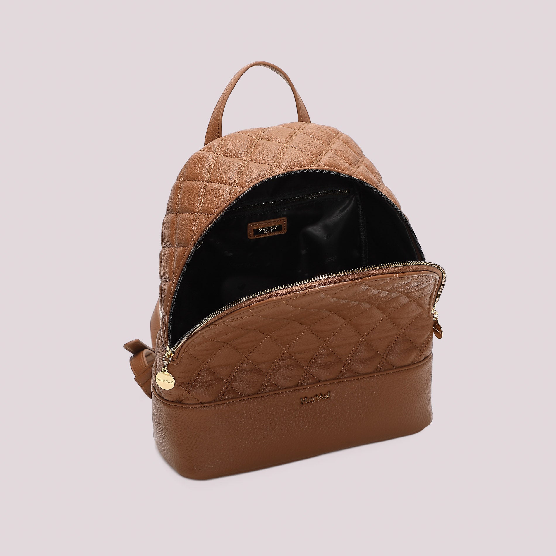 MIMI MUA FIRENZE-ZAINO TRAPUNTATO CON BASE LISCIA