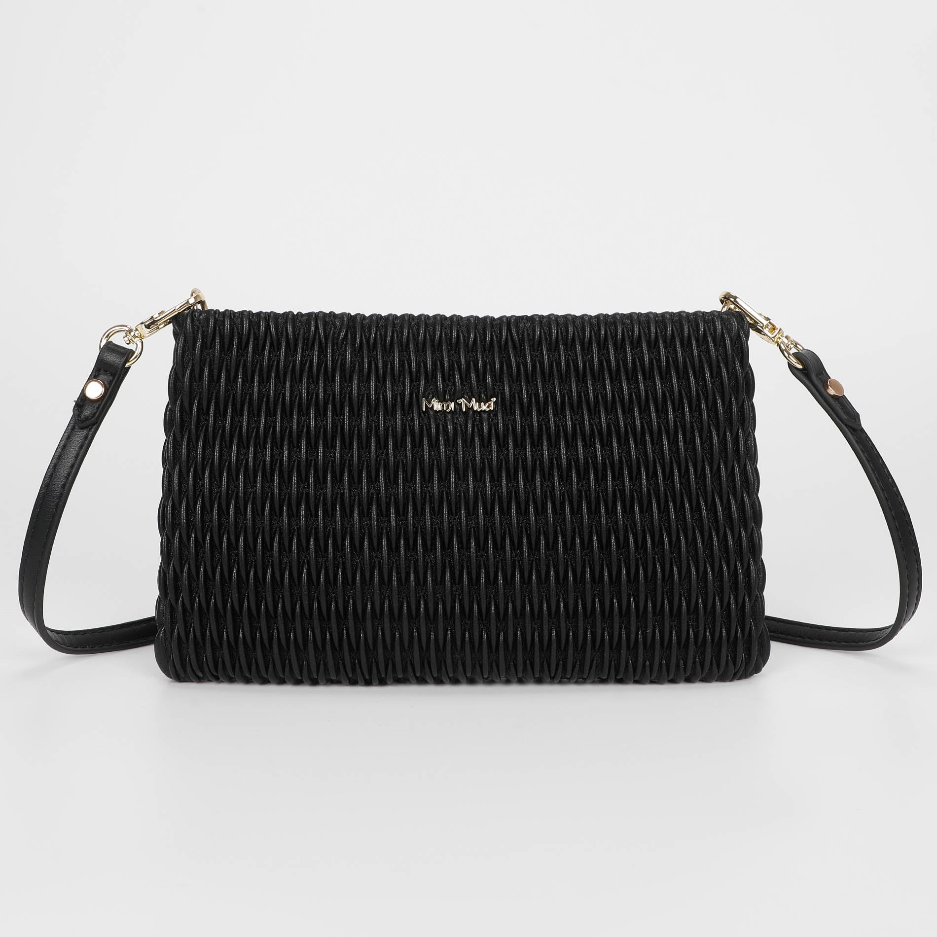 BORSA A TRACOLLA TRAPUNTATA
