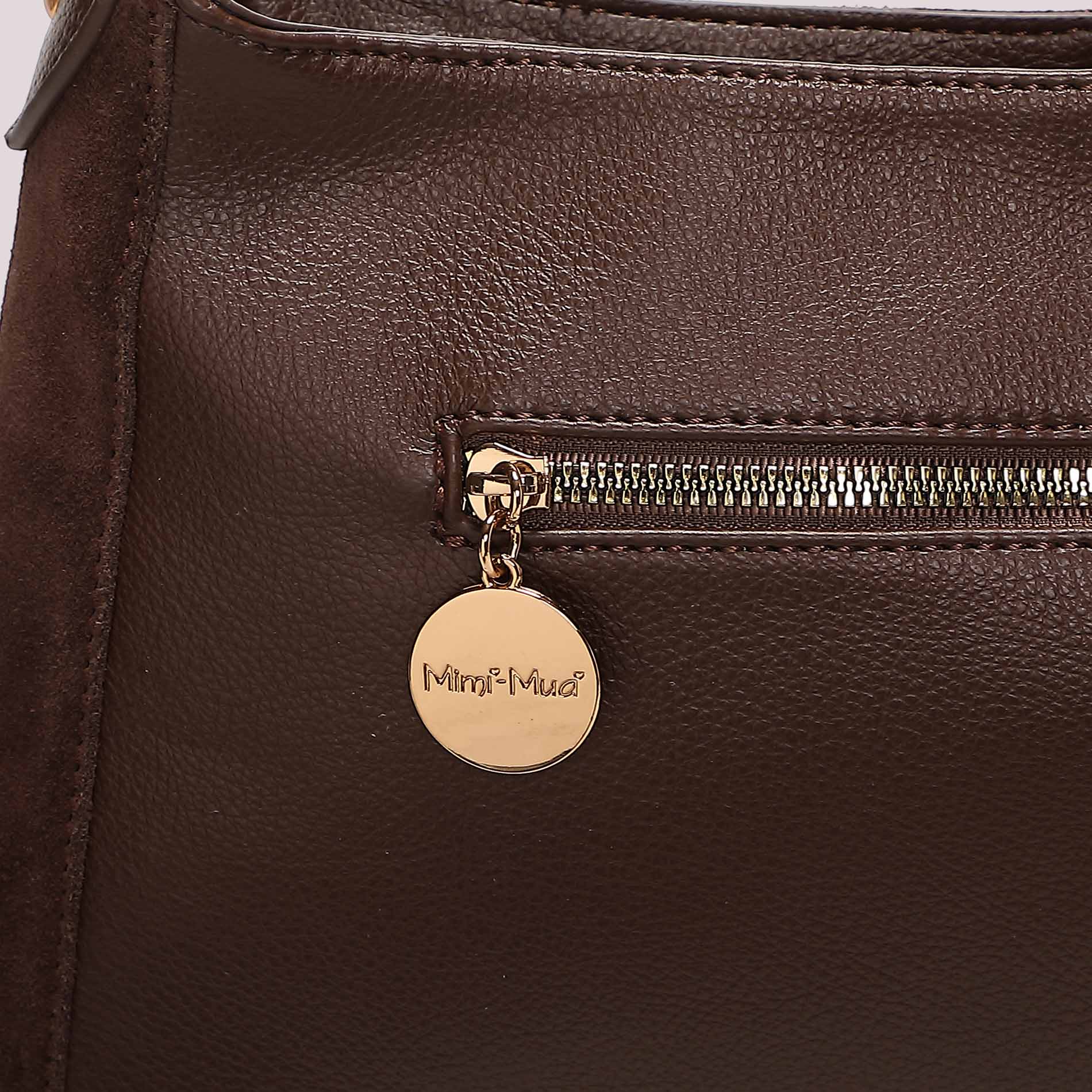 MIMI MUA FIRENZE-BORSA A TRACOLLA CON FRANGE E BORCHIE