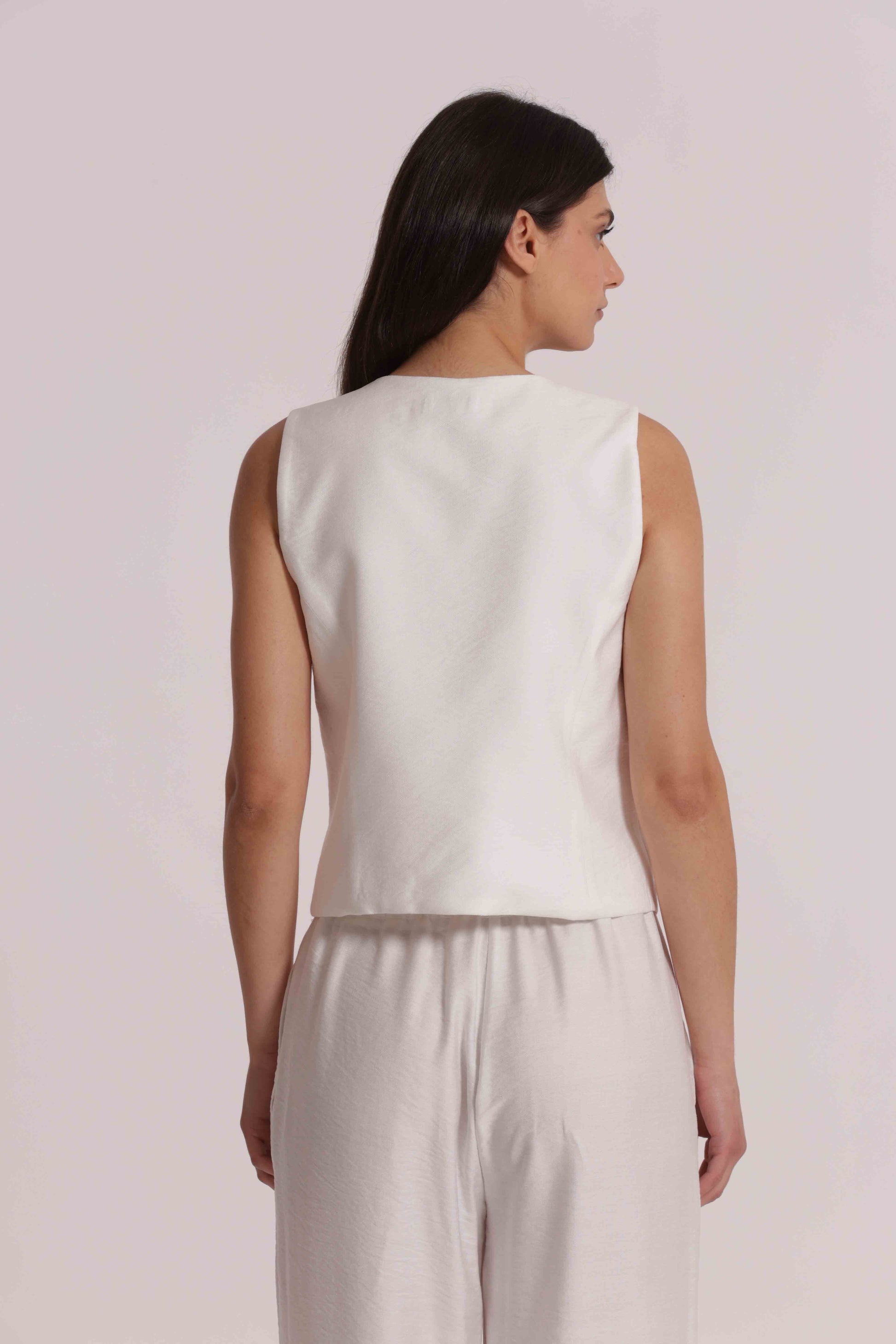 GILET BASIC VISCOSA NYLON
