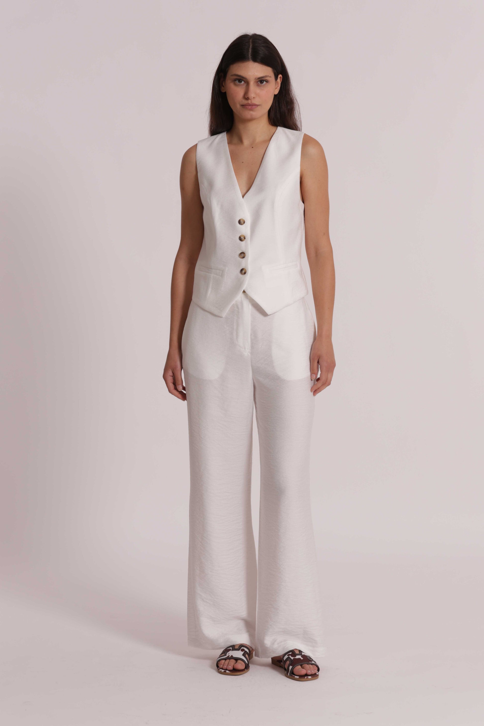 GILET BASIC VISCOSA NYLON