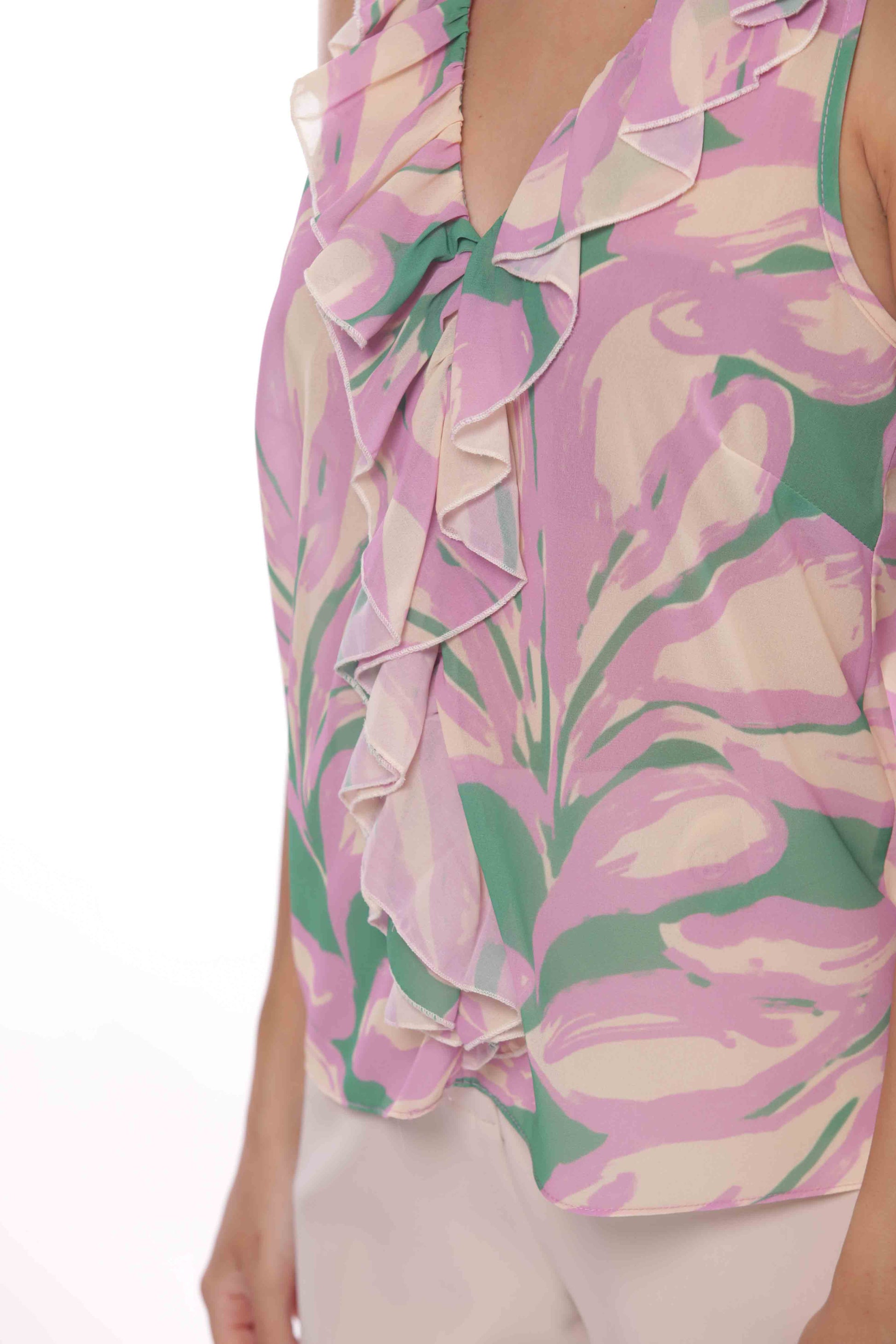 TOP FANTASIA ABSTRACT FLOWER