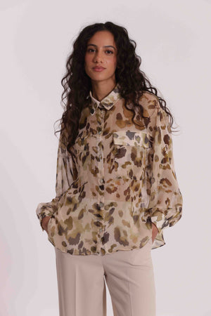 CAMICIA CON TASCHE FANTASIA LEO