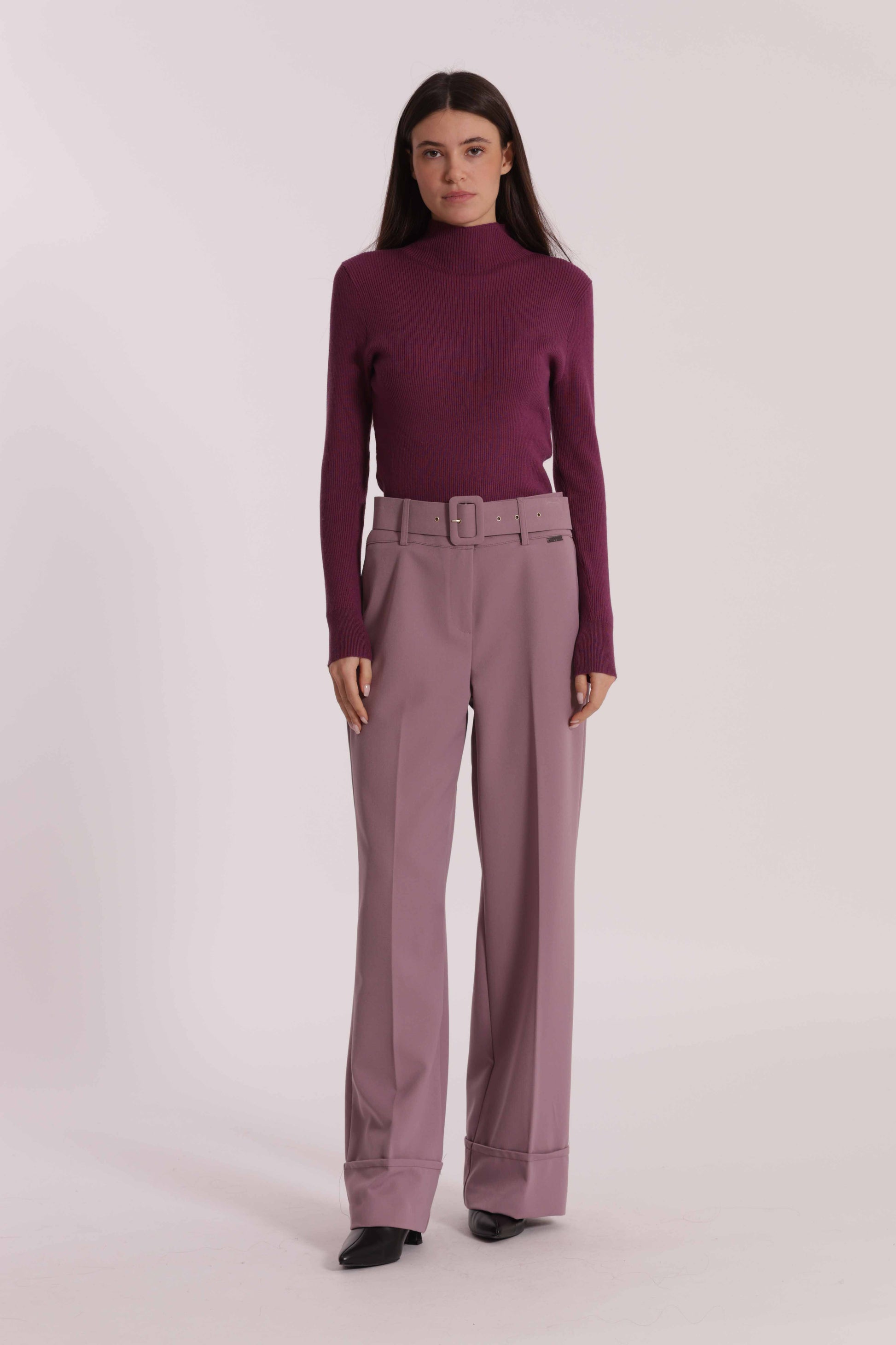 PANTALONE CON CINTURA IN POLYVISCOSA
