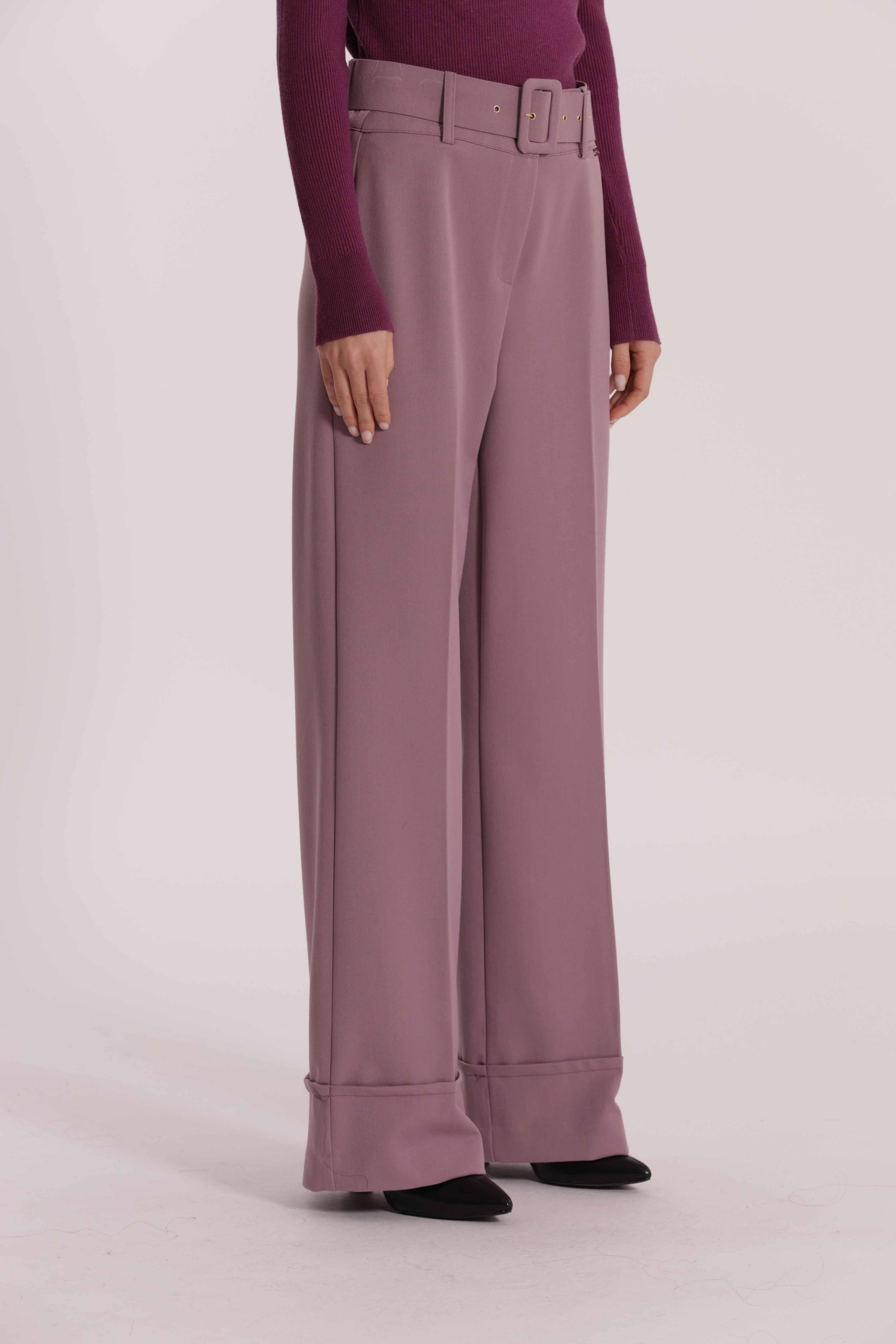 PANTALONE CON CINTURA IN POLYVISCOSA