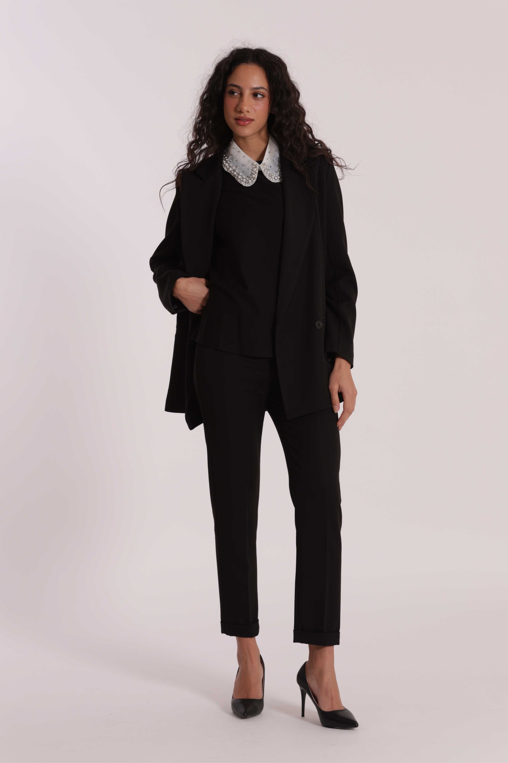 PANTALONE SIGARETTA IN POLYVISCOSA