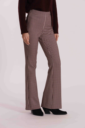 PANTALONE FLARE IN TECNICO FANTASIA GEO