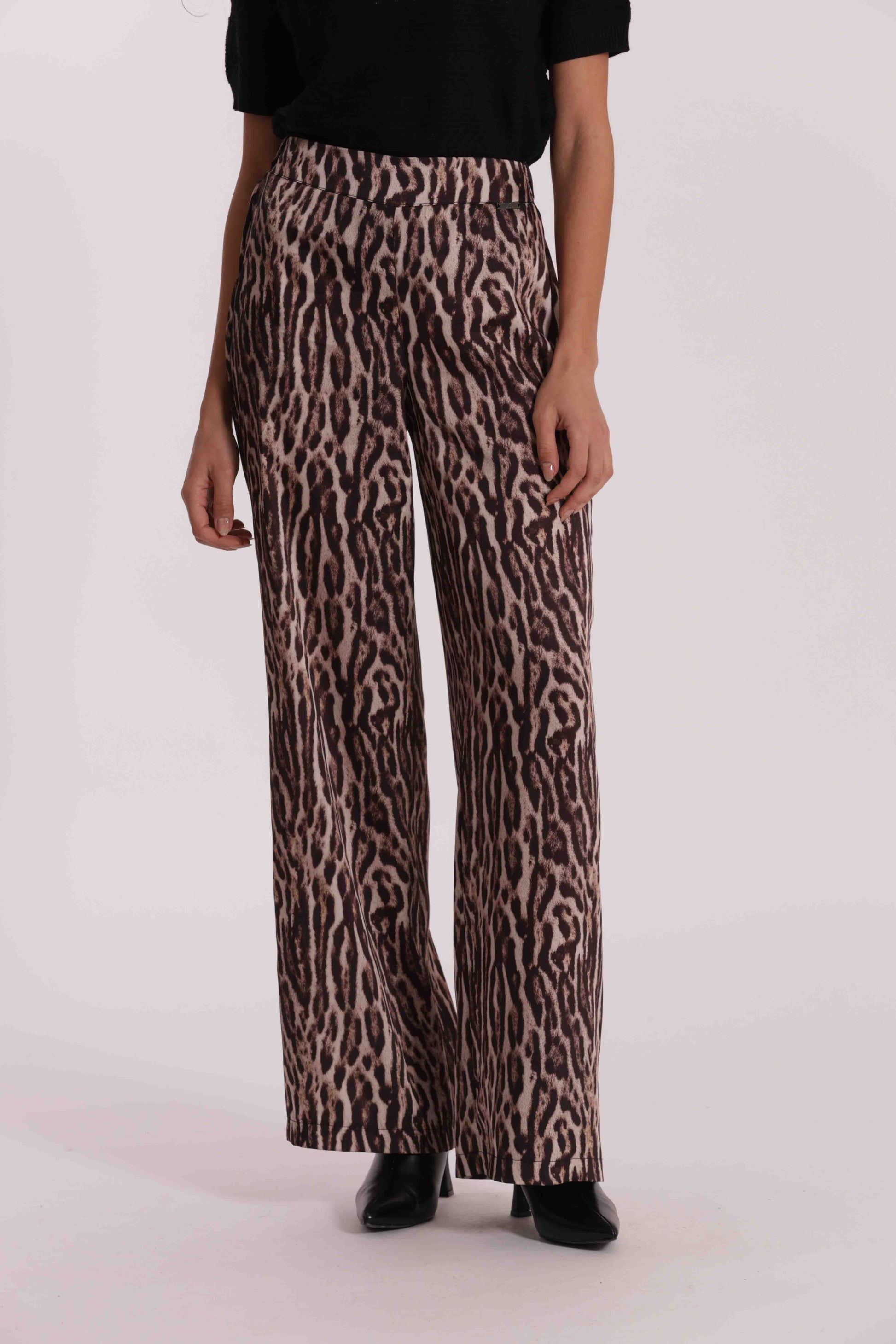 PANTALONE PALAZZO FANTASIA ANIMALIER