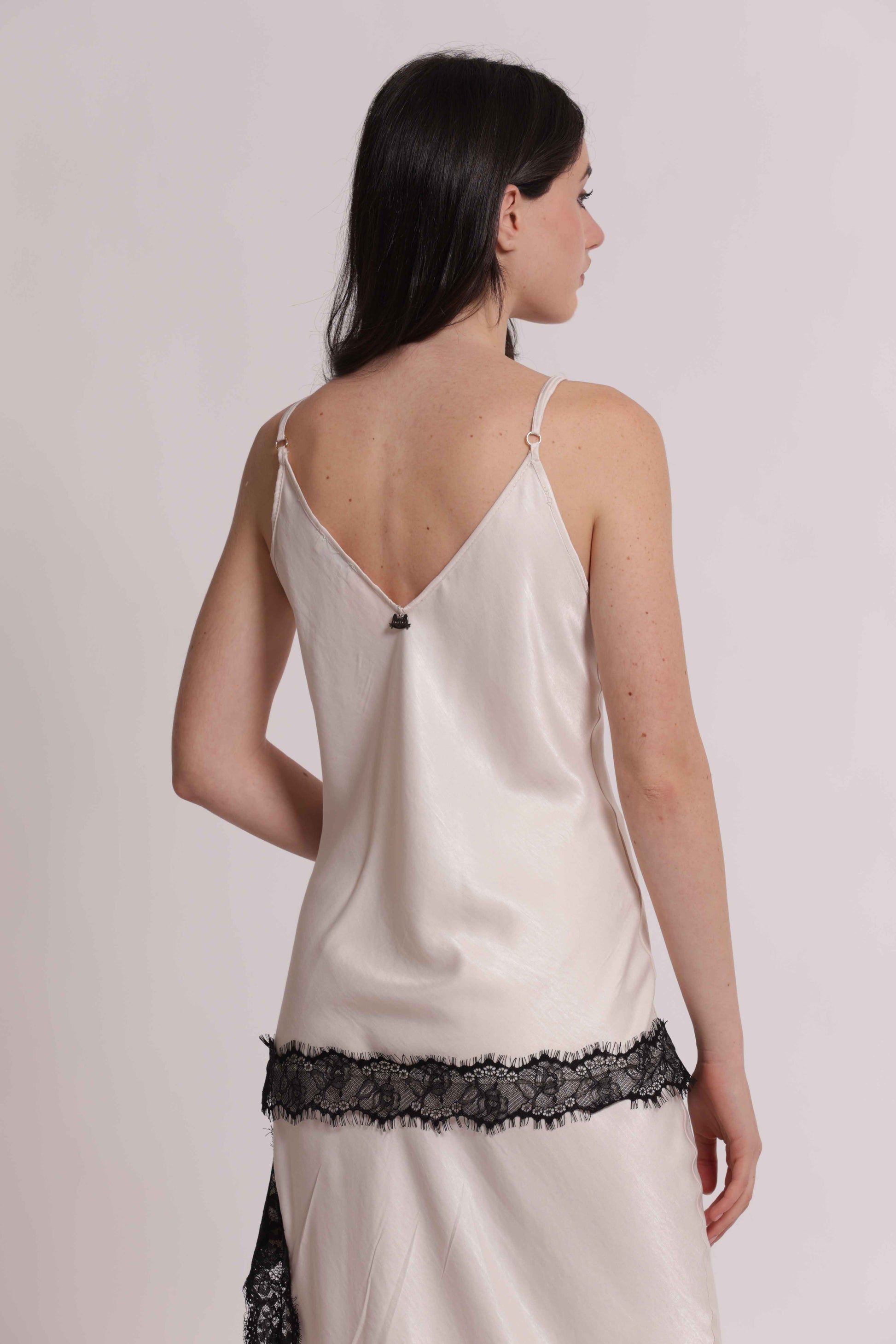 MIMI MUA FIRENZE-TOP CON DETTAGLI IN PIZZO