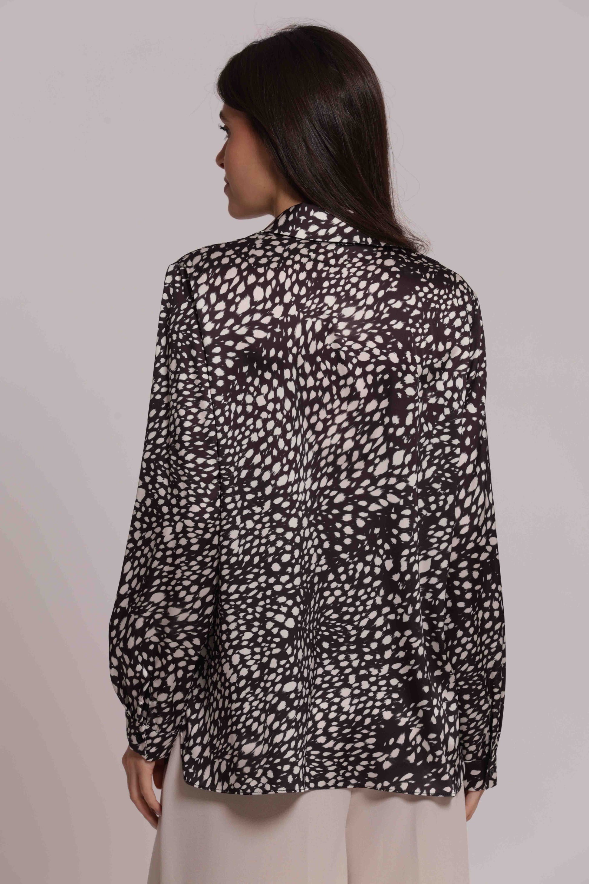 MIMI MUA FIRENZE-CAMICIA UOMO FANTASIA MACULATO