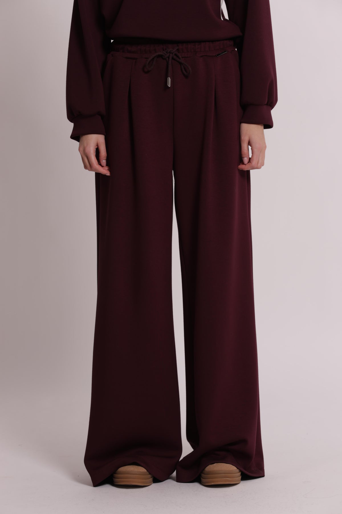 MIMI MUA FIRENZE-PANTALONE DI FELPA PALAZZO