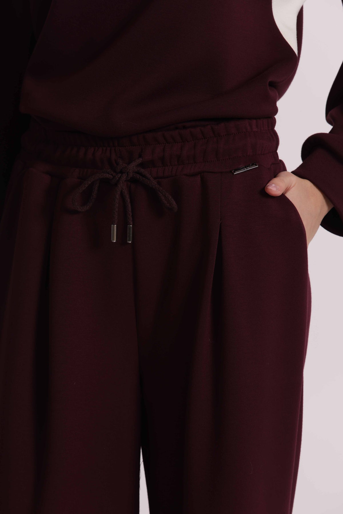 MIMI MUA FIRENZE-PANTALONE DI FELPA PALAZZO
