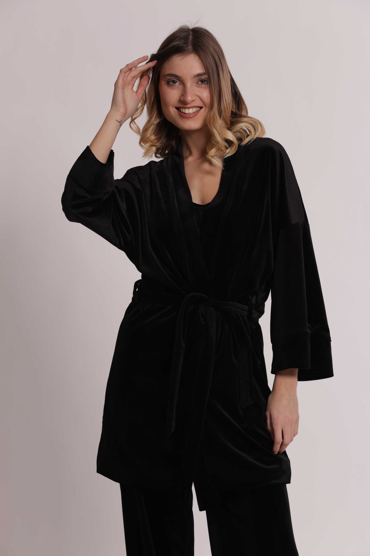 MIMI MUA FIRENZE-KIMONO IN VELLUTO