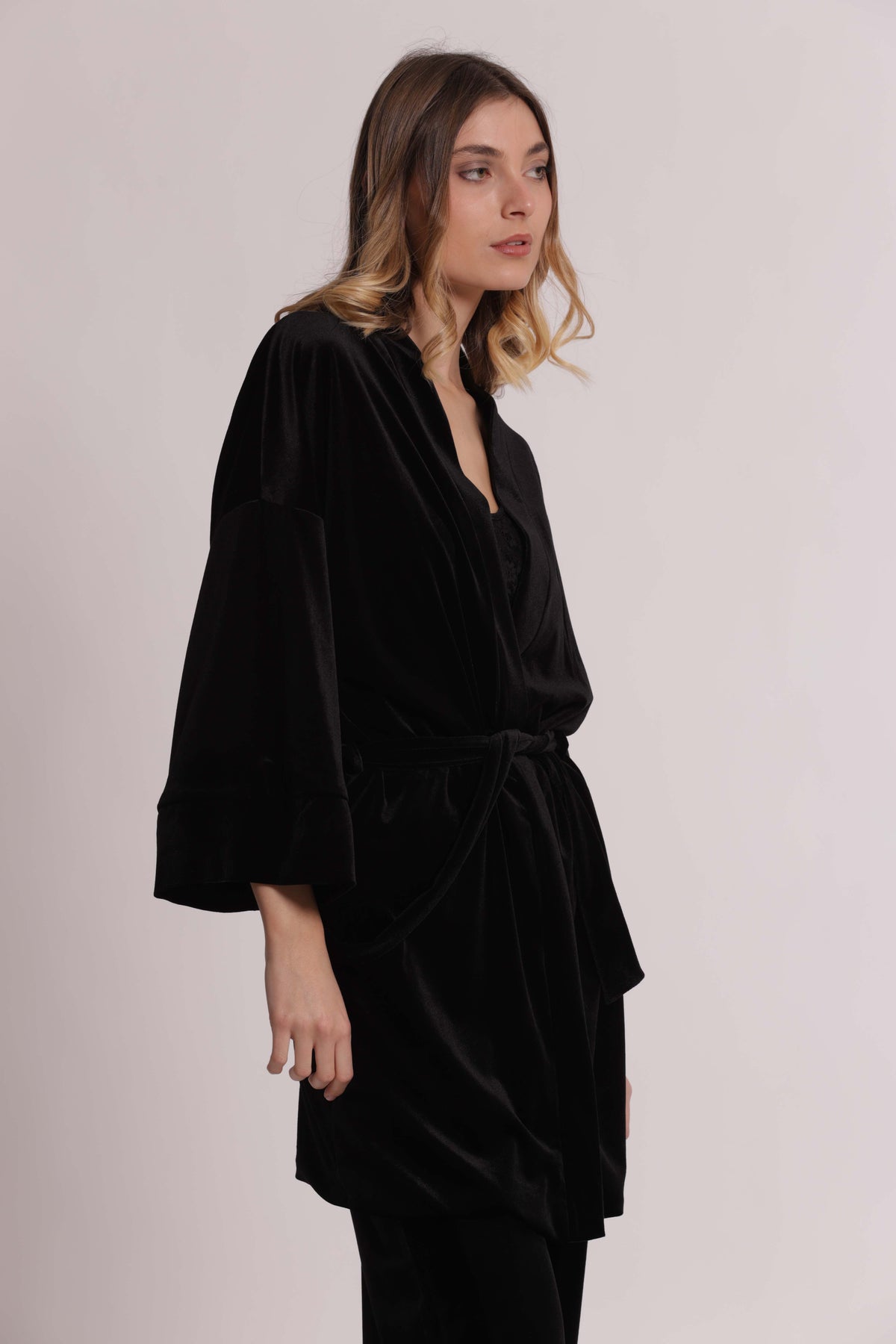MIMI MUA FIRENZE-KIMONO IN VELLUTO