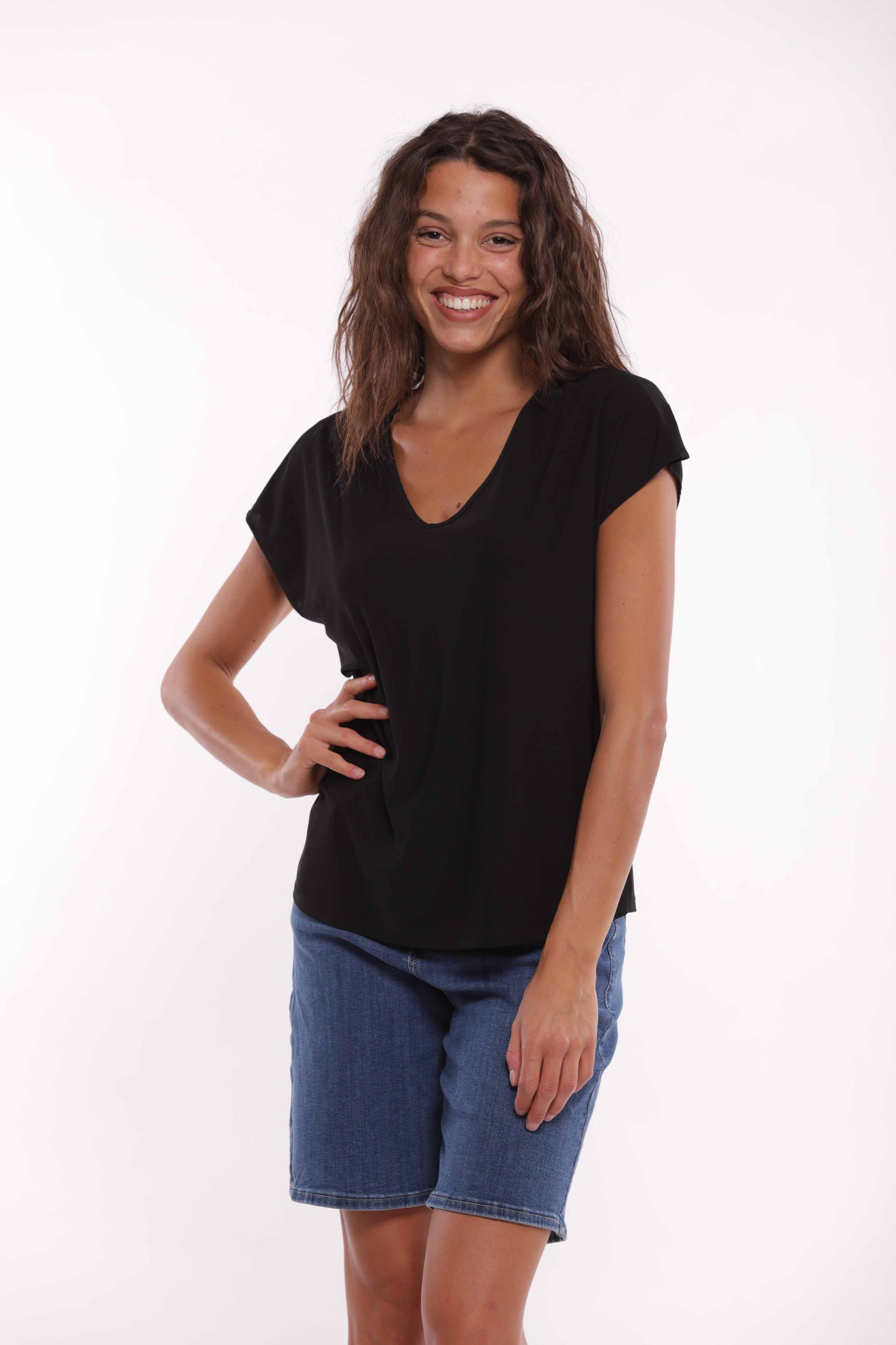 BLUSA SCOLLO A V IN ITY