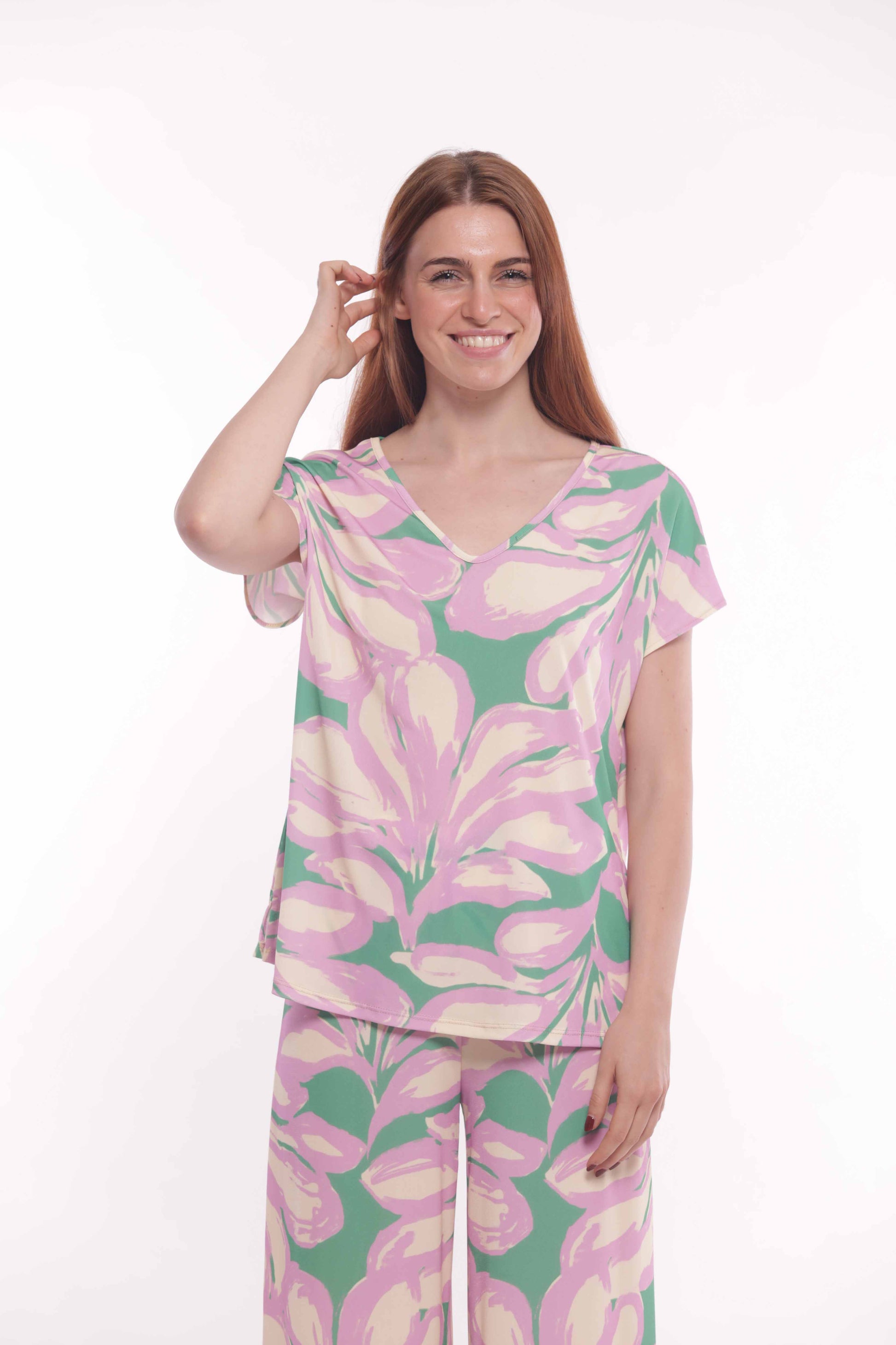 BLUSA SCOLLO A V IN ITY FANTASIA