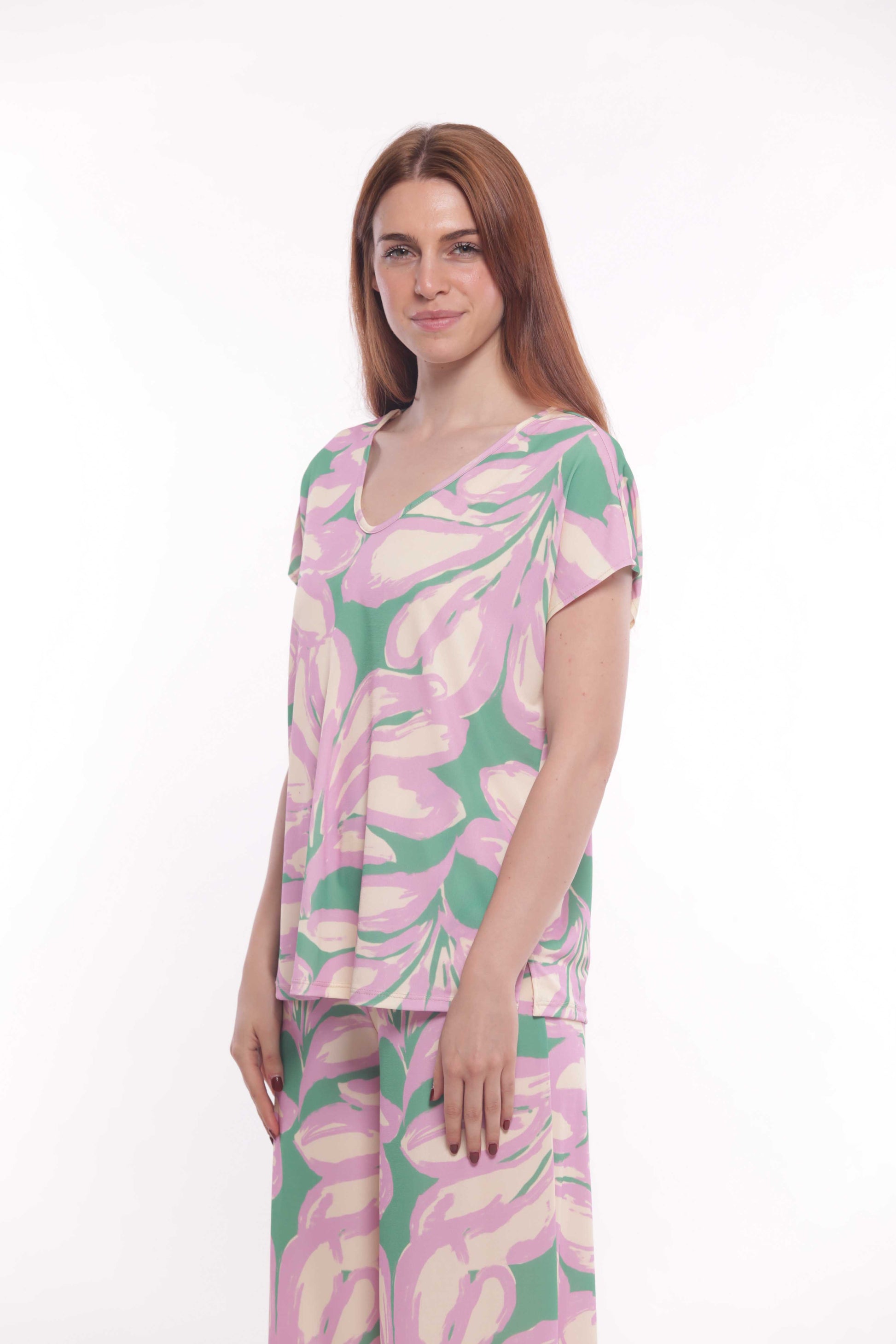 BLUSA SCOLLO A V IN ITY FANTASIA