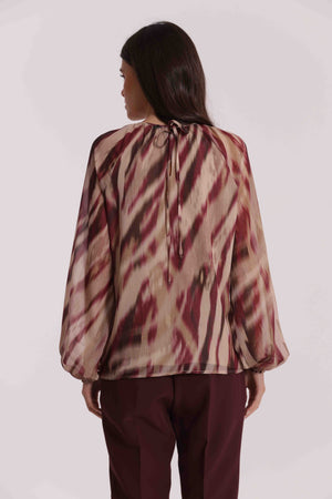 BLUSA SCOLLO TONDO FANTASIA PARADISEA