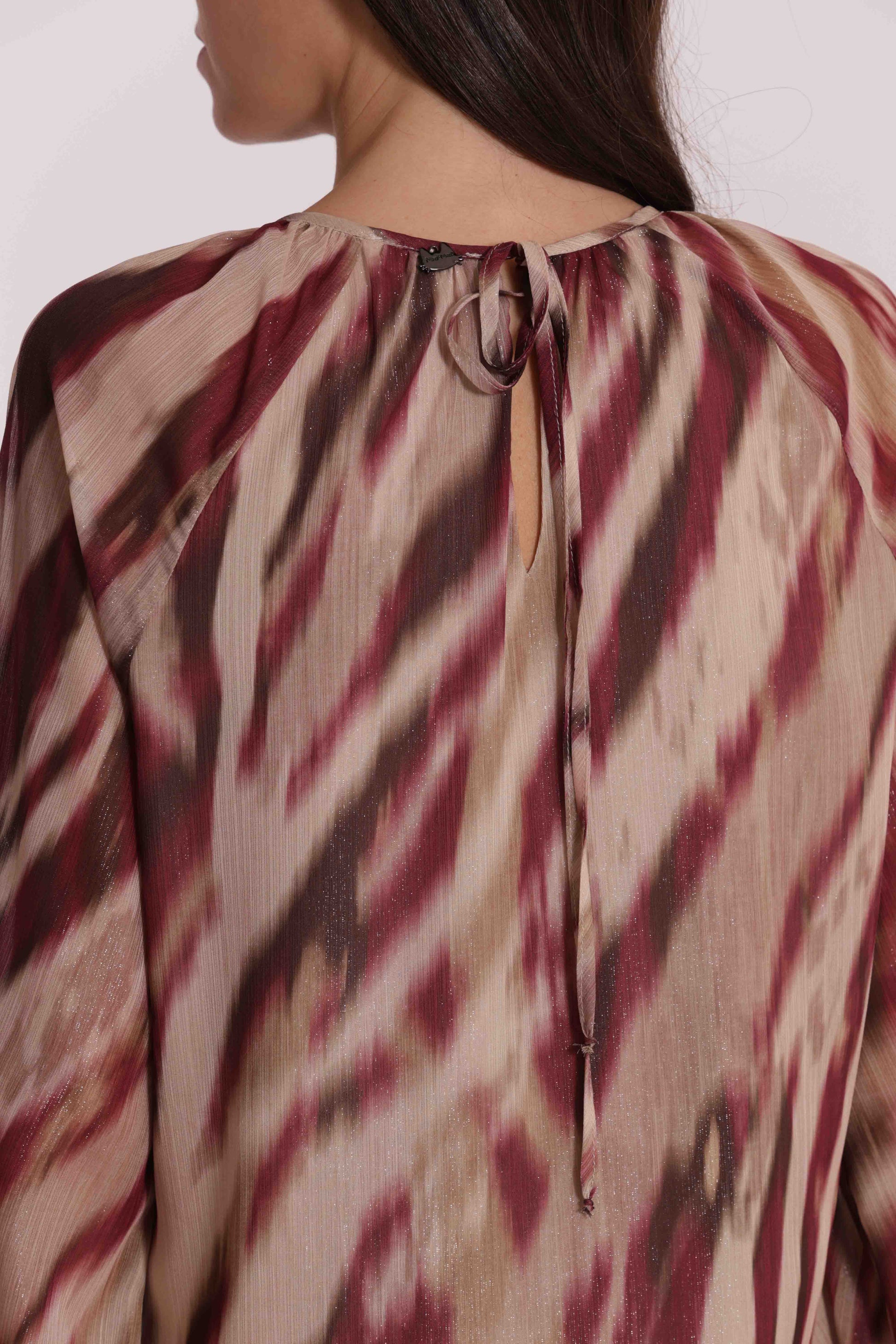 BLUSA SCOLLO TONDO FANTASIA PARADISEA