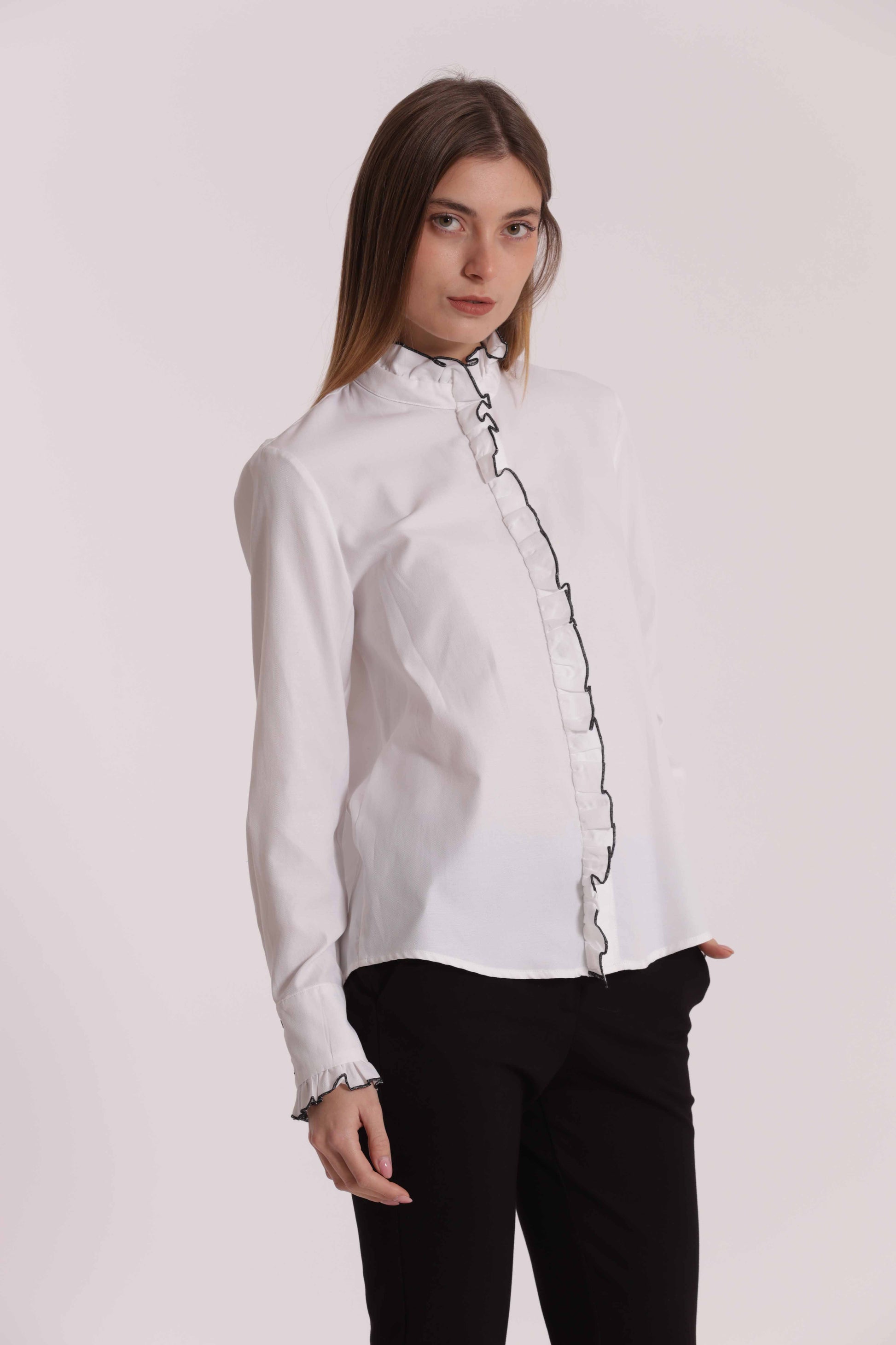 CAMICIA CON DETTAGLI ROUCHES