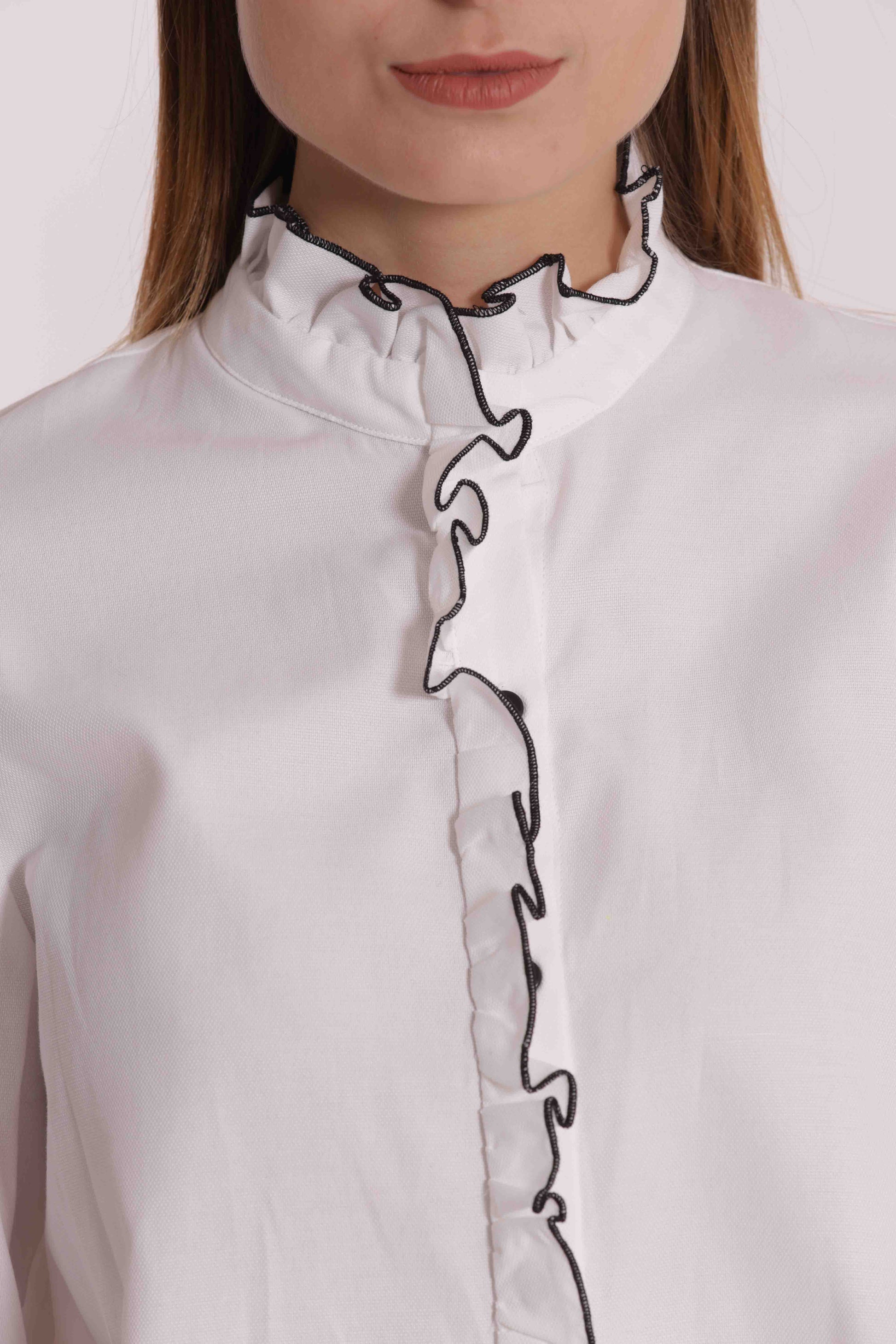 CAMICIA CON DETTAGLI ROUCHES