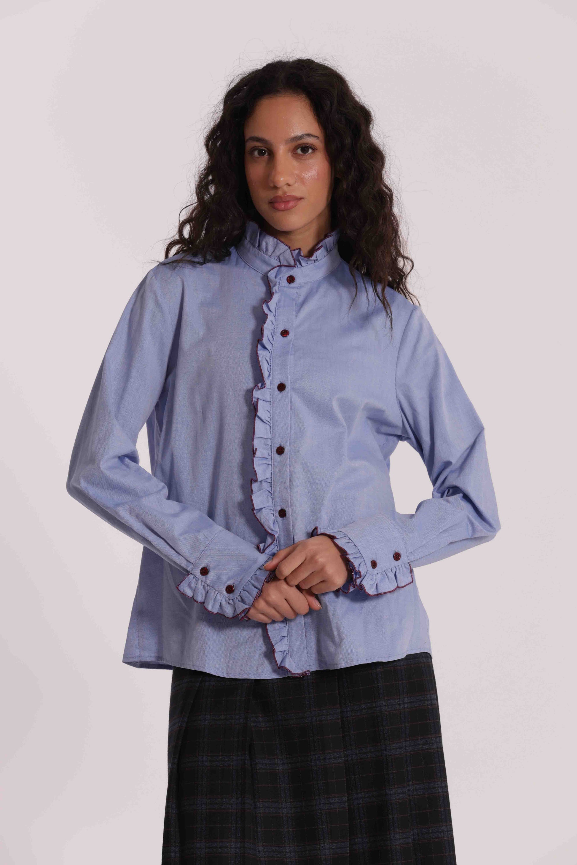 CAMICIA CON DETTAGLI ROUCHES