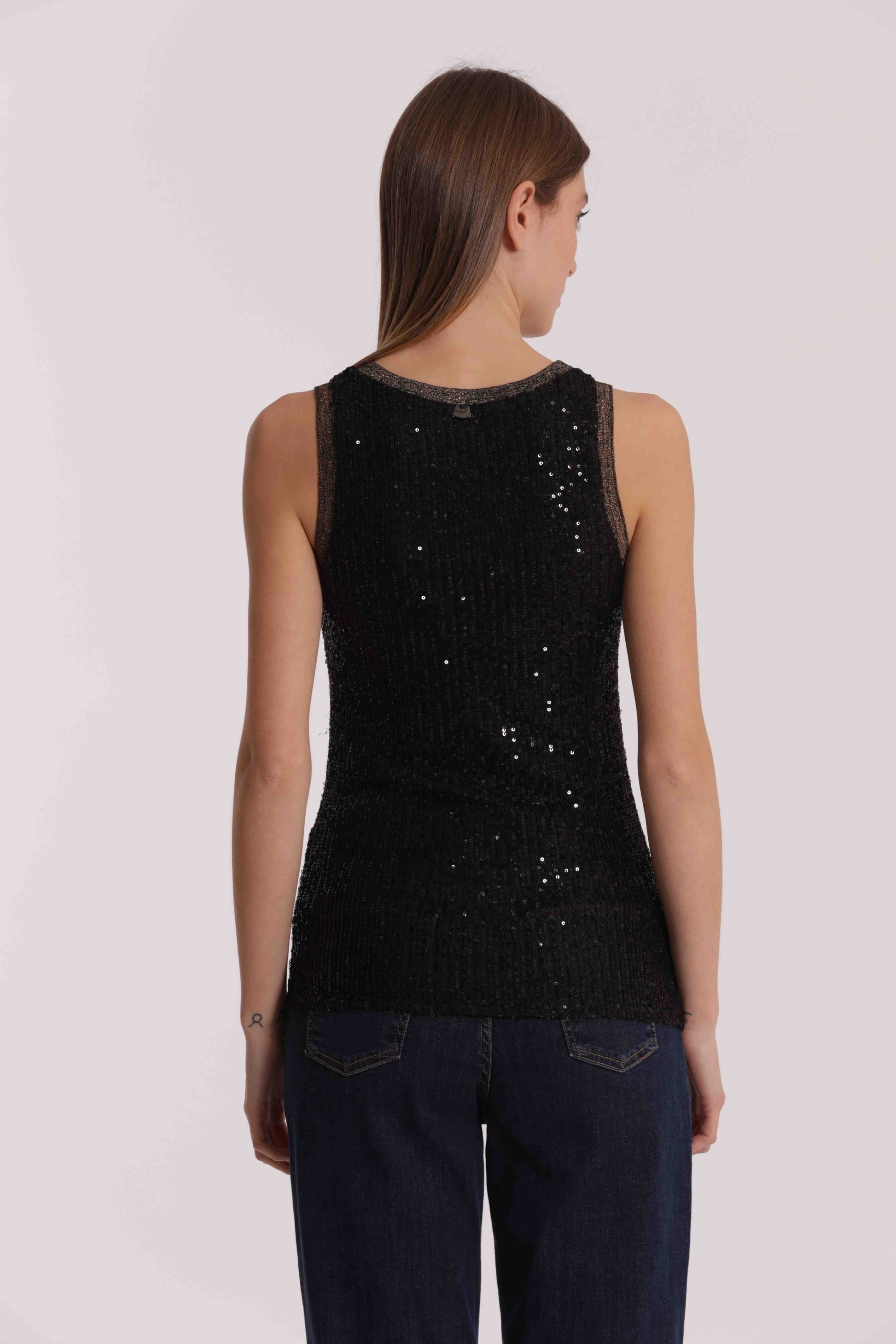 MIMI MUA FIRENZE-TOP DI PAILLETTES