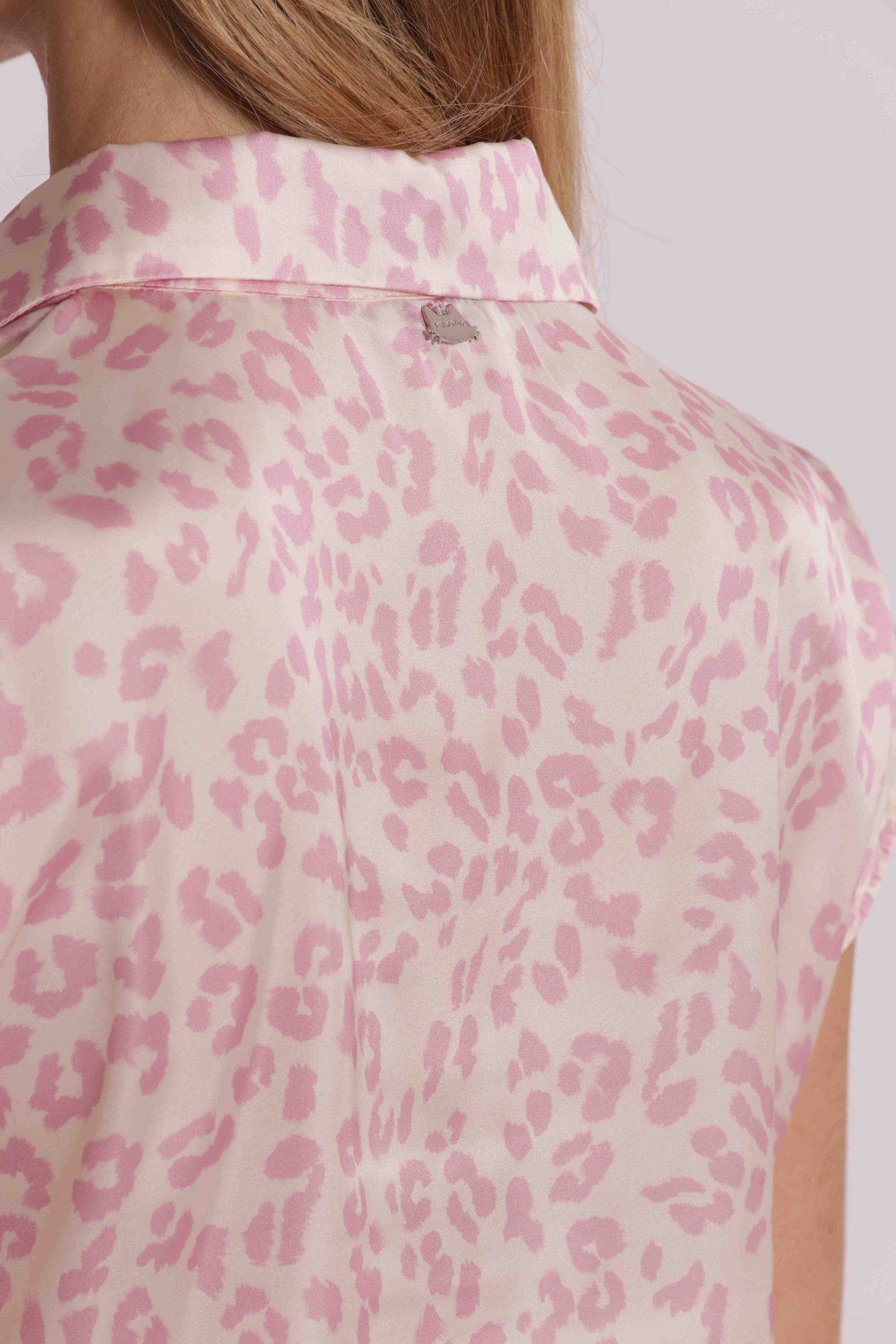 MIMI MUA FIRENZE-CAMICIA MANICHE CORTE ANIMALIER