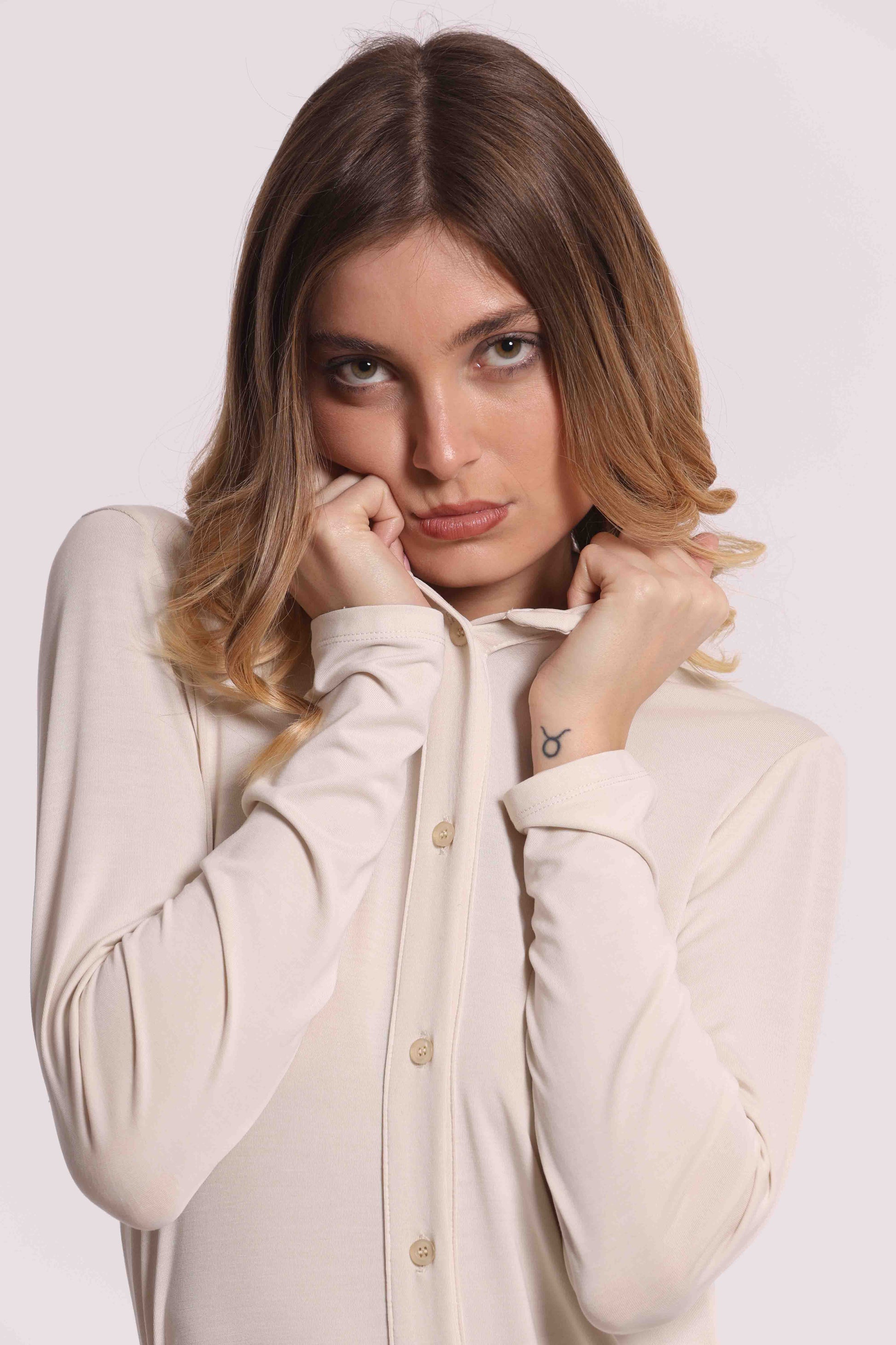 MIMI MUA FIRENZE-BODY CAMICIA IN VISCOSA