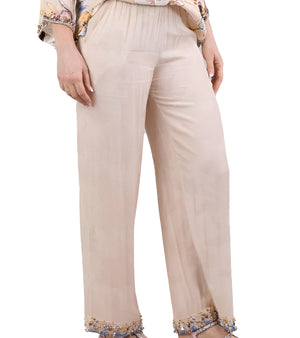 MIRIAM STELLA-PANTALONE PALAZZO RICAMATO