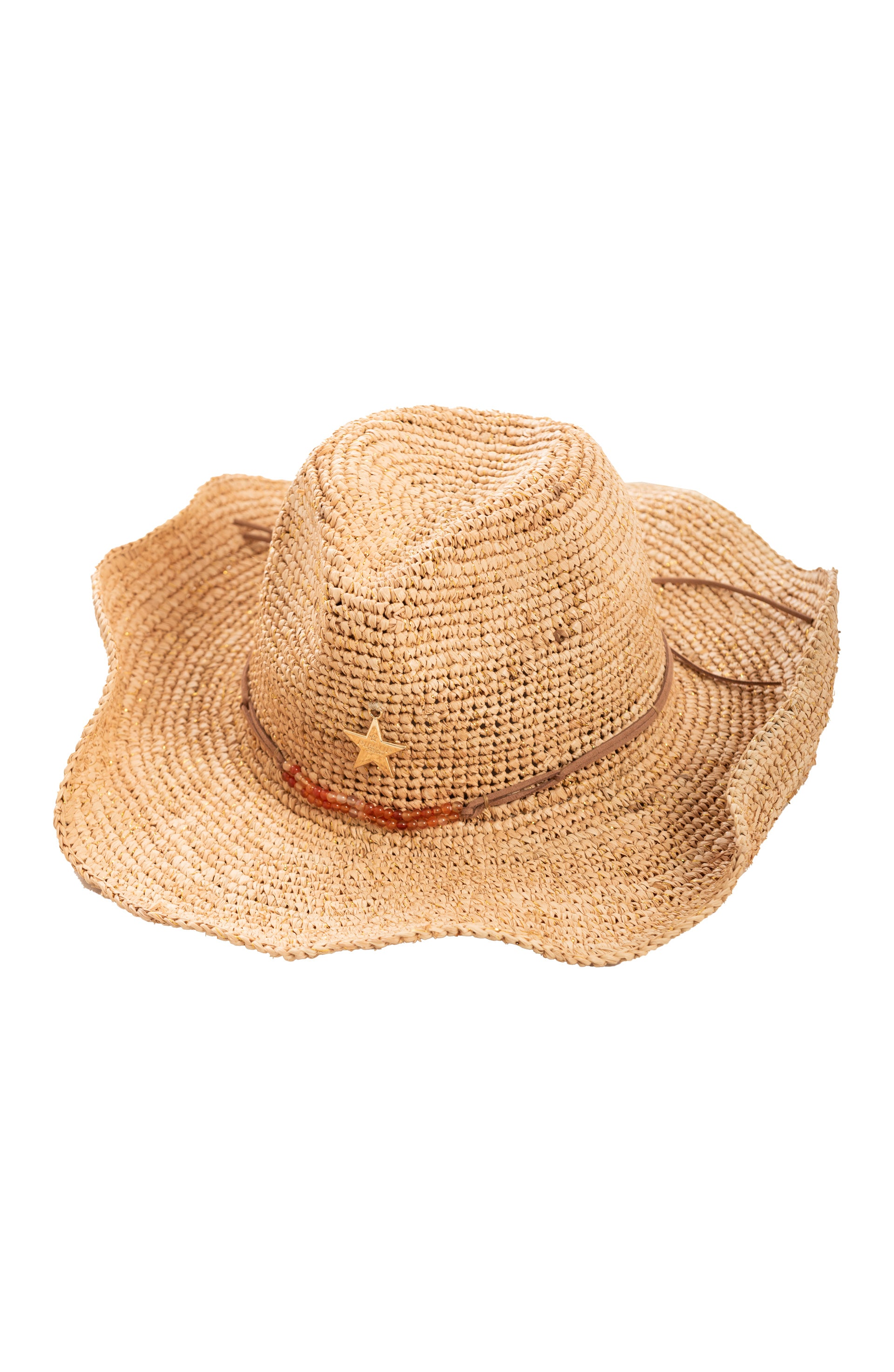 CAPPELLO RAFIA PIN-UP STARS