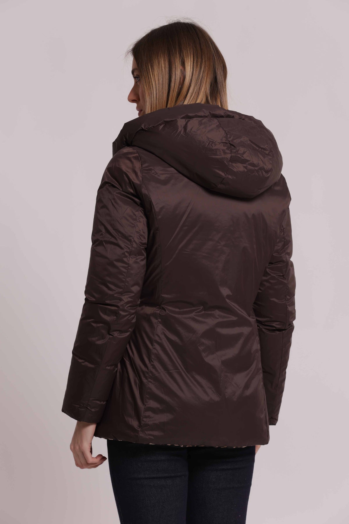 MIMI MUA FIRENZE-PIUMINO CORTO REVERSIBILE CON COULISSE IN VITA