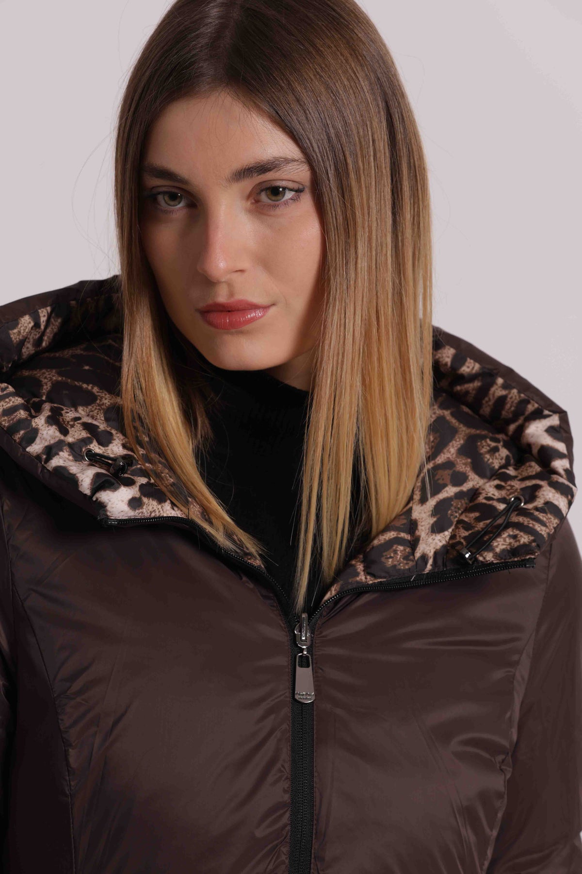MIMI MUA FIRENZE-PIUMINO CORTO REVERSIBILE CON COULISSE IN VITA