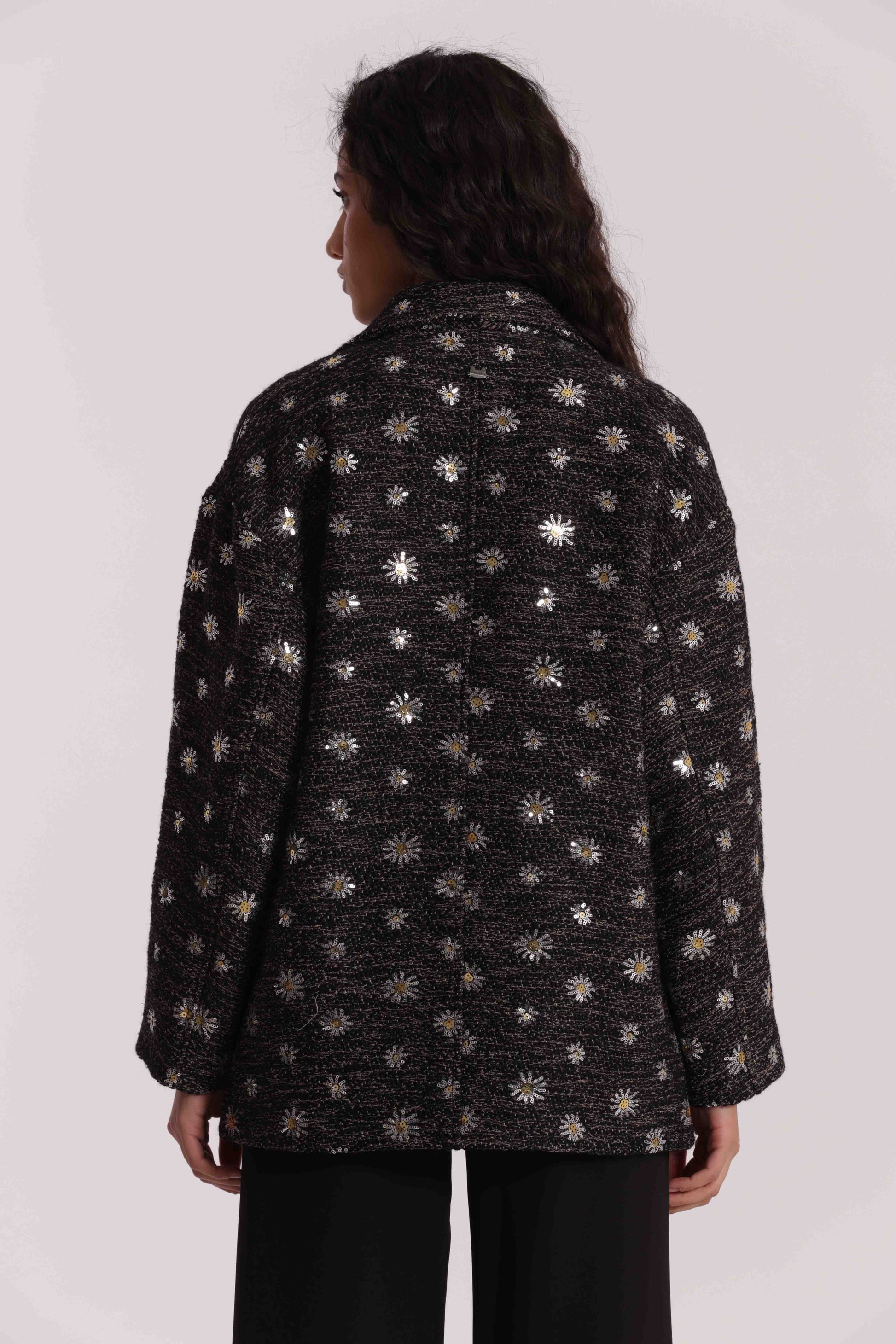 GIACCONE CON MARGHERITE DI PAILLETTES