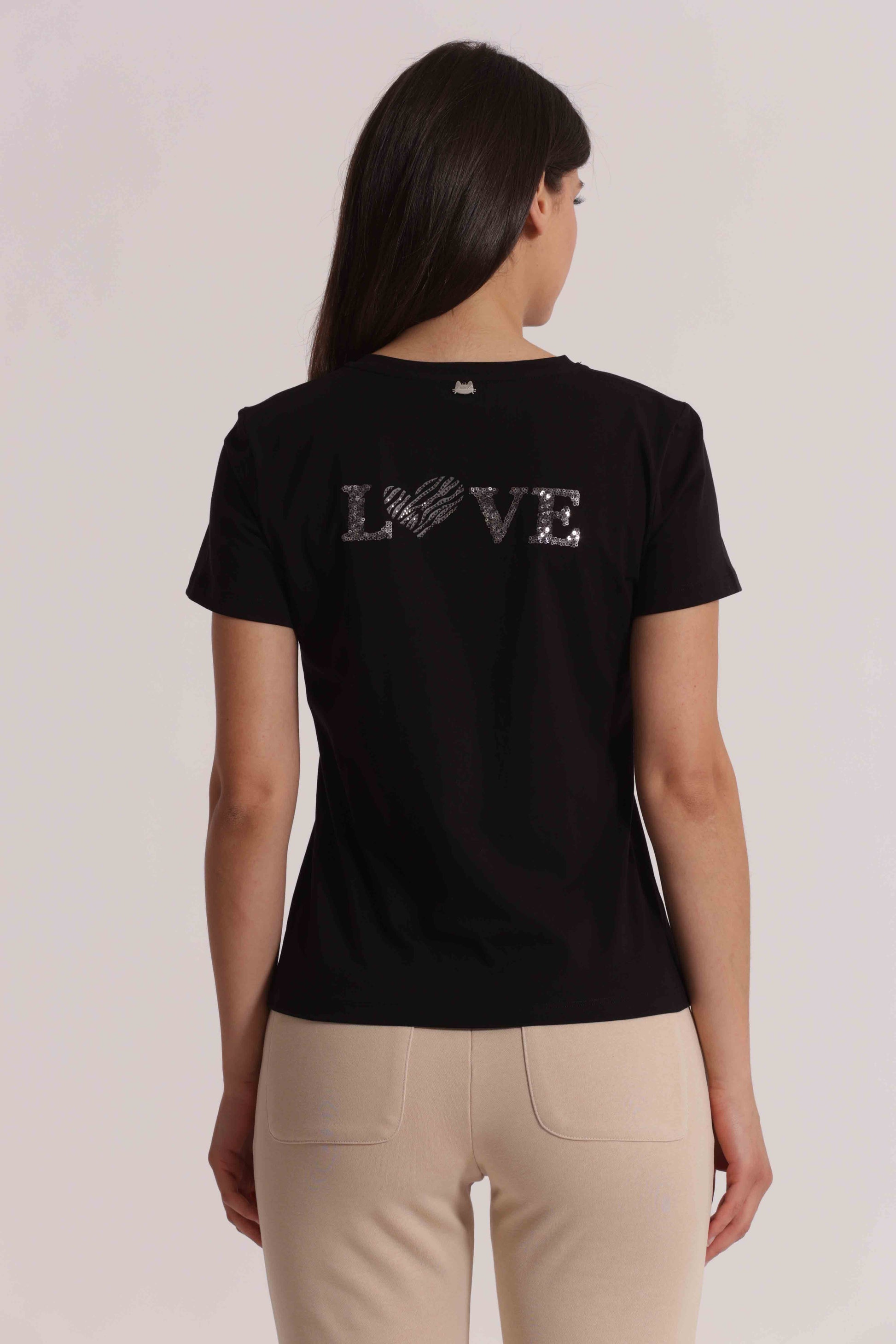 T-SHIRT CON TASCHINO ZEBRATO