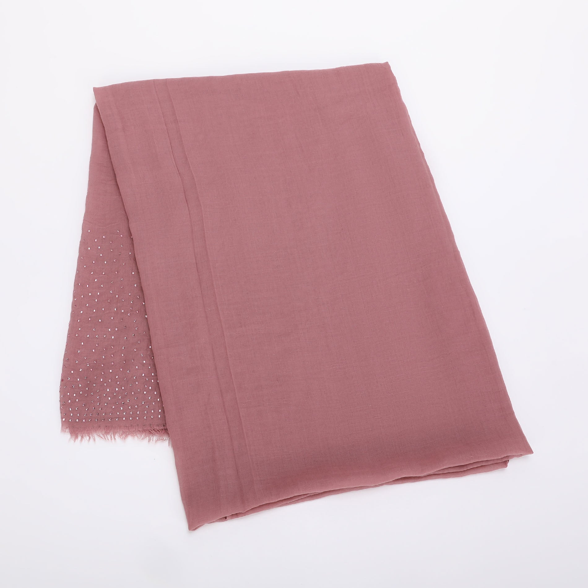 FOULARD TINTA UNITA CON STRASS