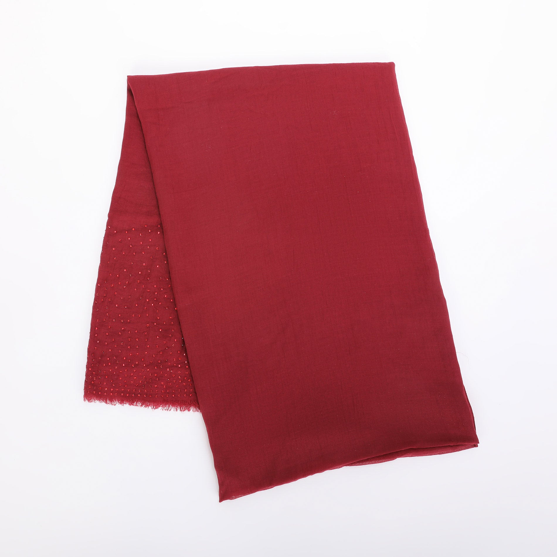 FOULARD TINTA UNITA CON STRASS