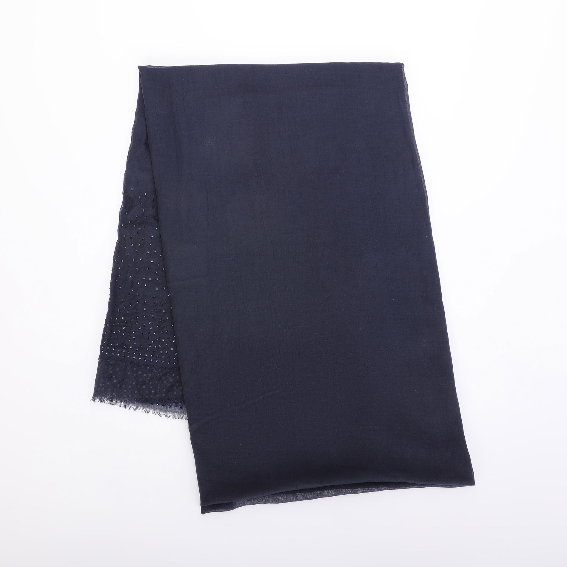 FOULARD TINTA UNITA CON STRASS