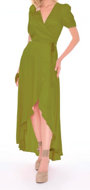 MISS BIKINI LUXE-WRAP DRESS ARGENTINO