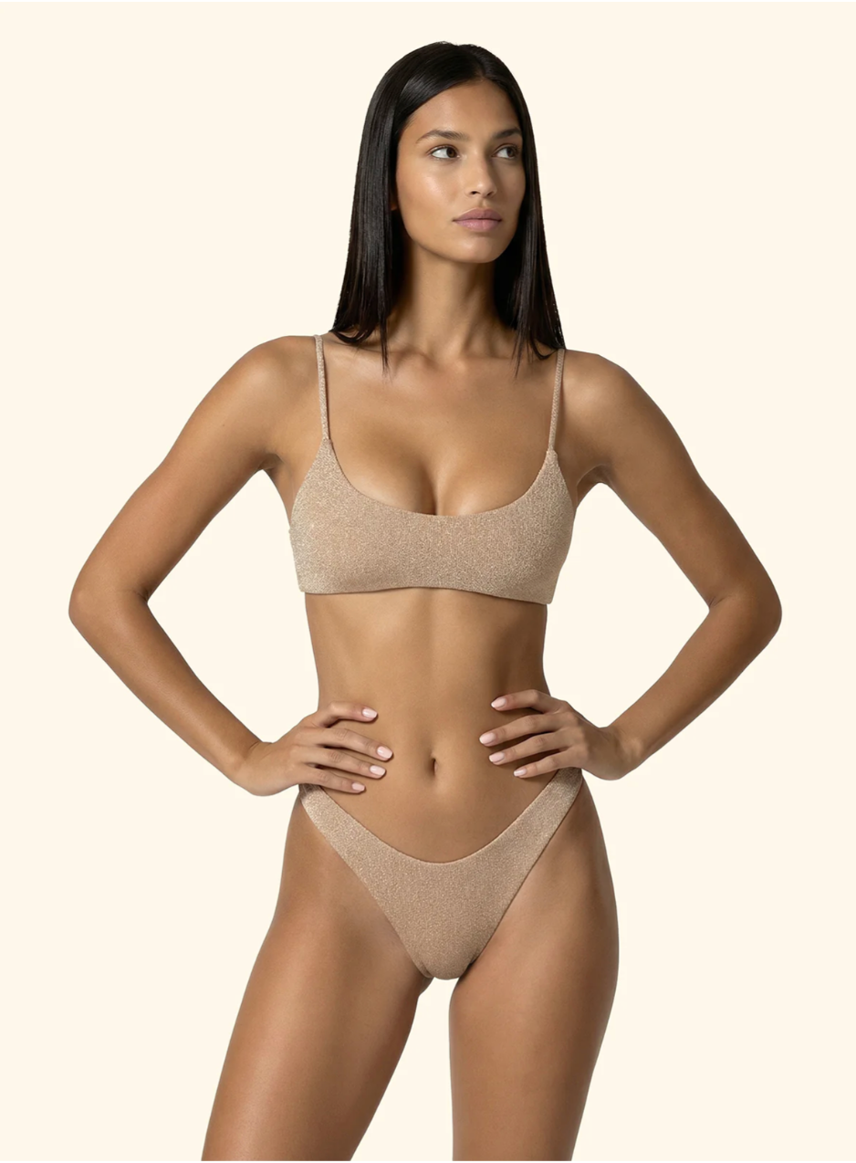 Top Fisso Donna F**K Marrone SW1131/ Slip Americano Fisso Donna F**K Marrone SW1142